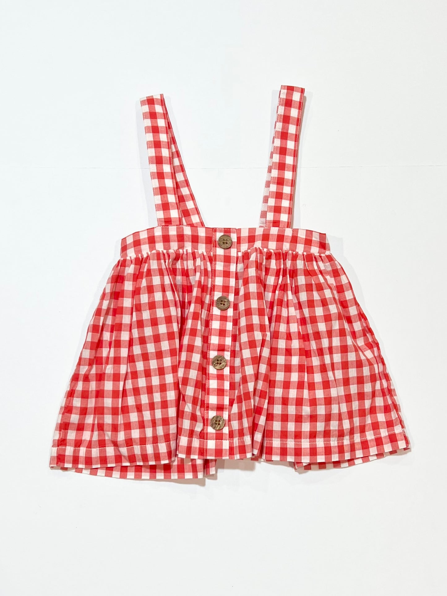 Gingham suspender skirt - Size 0