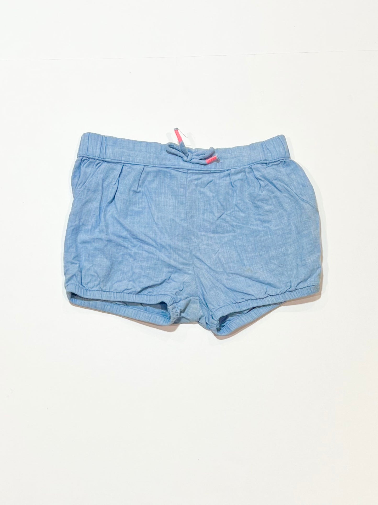 Chambray shorts - Size 9-12 months