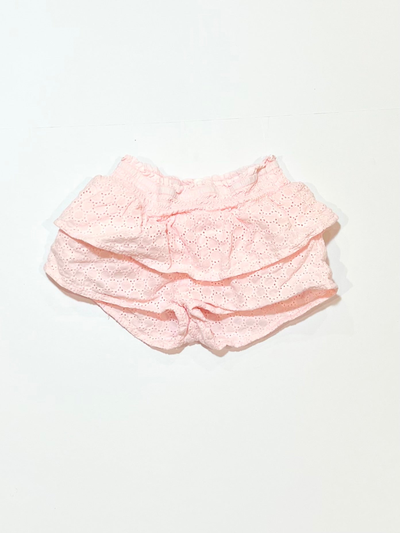 Pink cutwork shorts - Size 0