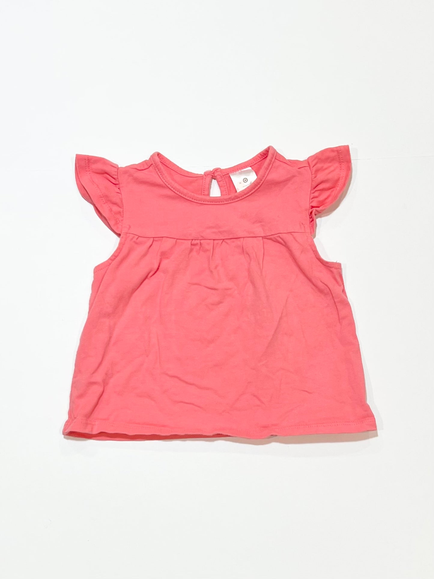 Pink frill tank - Size 0