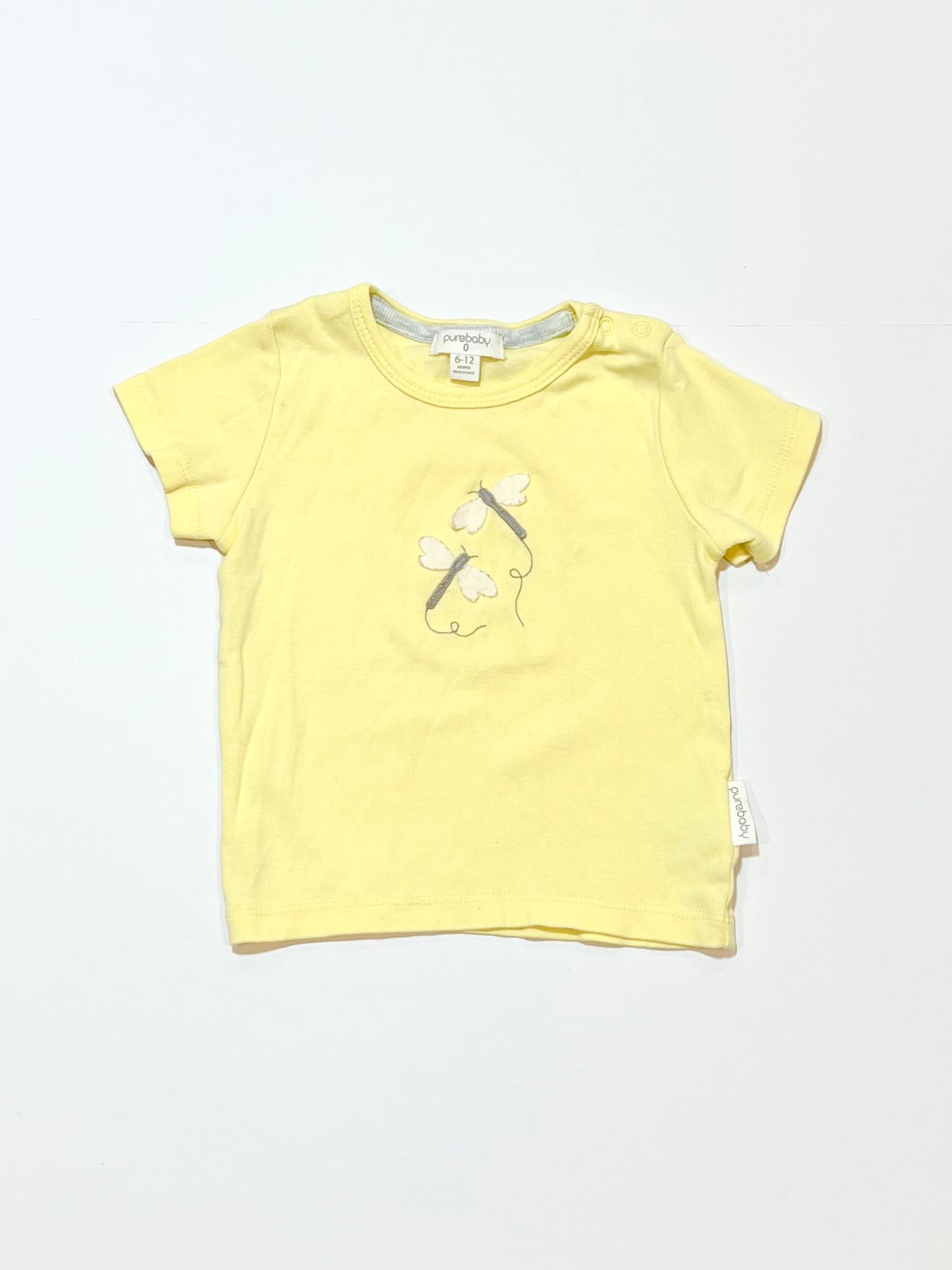 Yellow dragonfly tee - Size 0