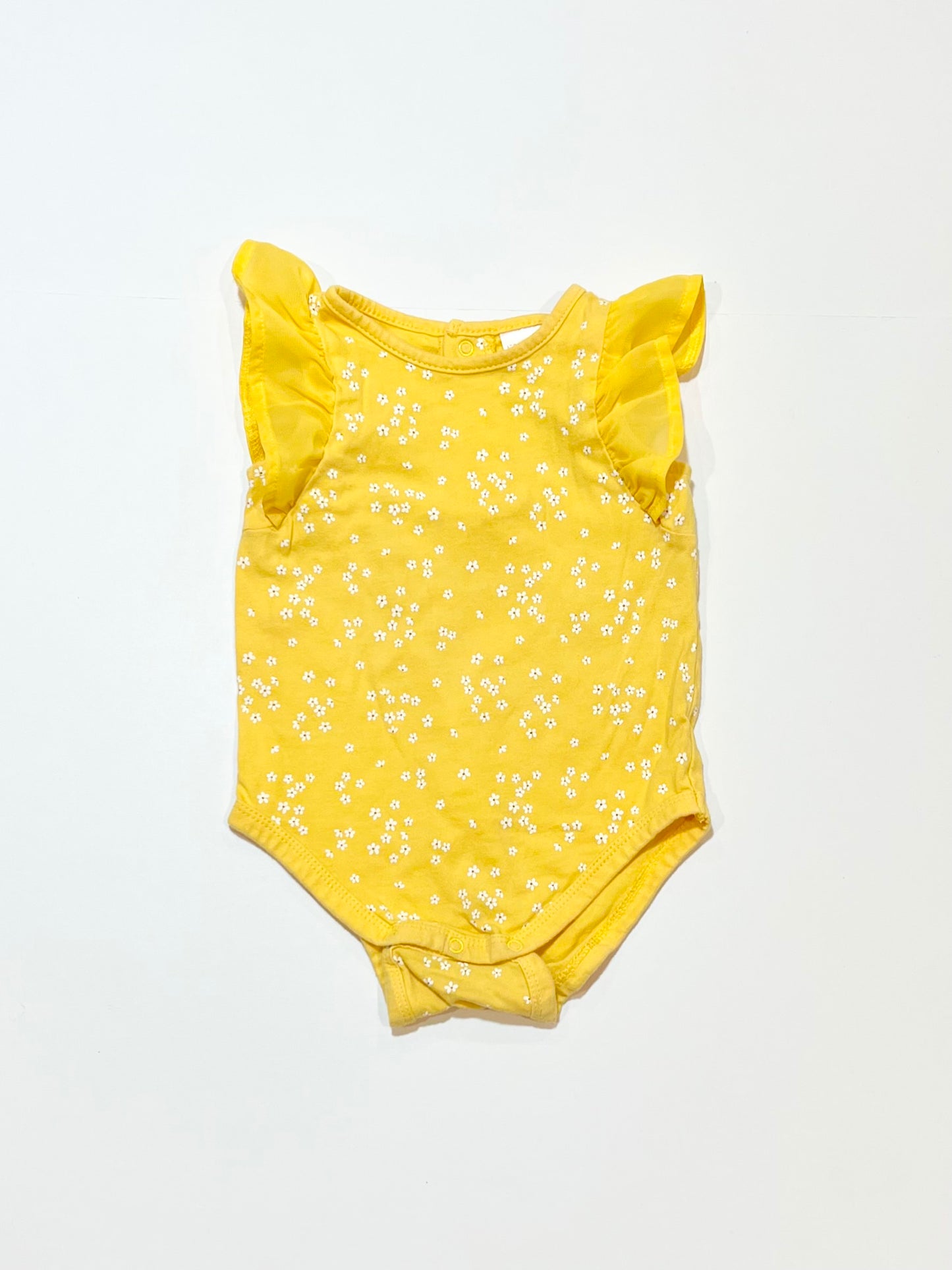 Yellow floral bodysuit - Size 0