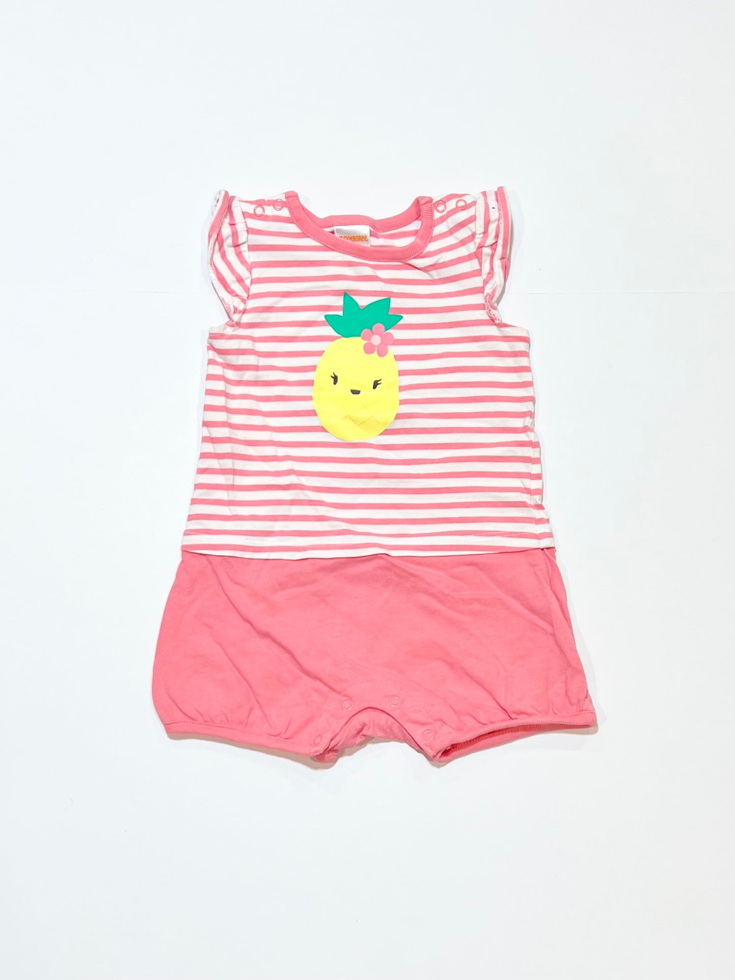 Striped pineapple romper - Size 0
