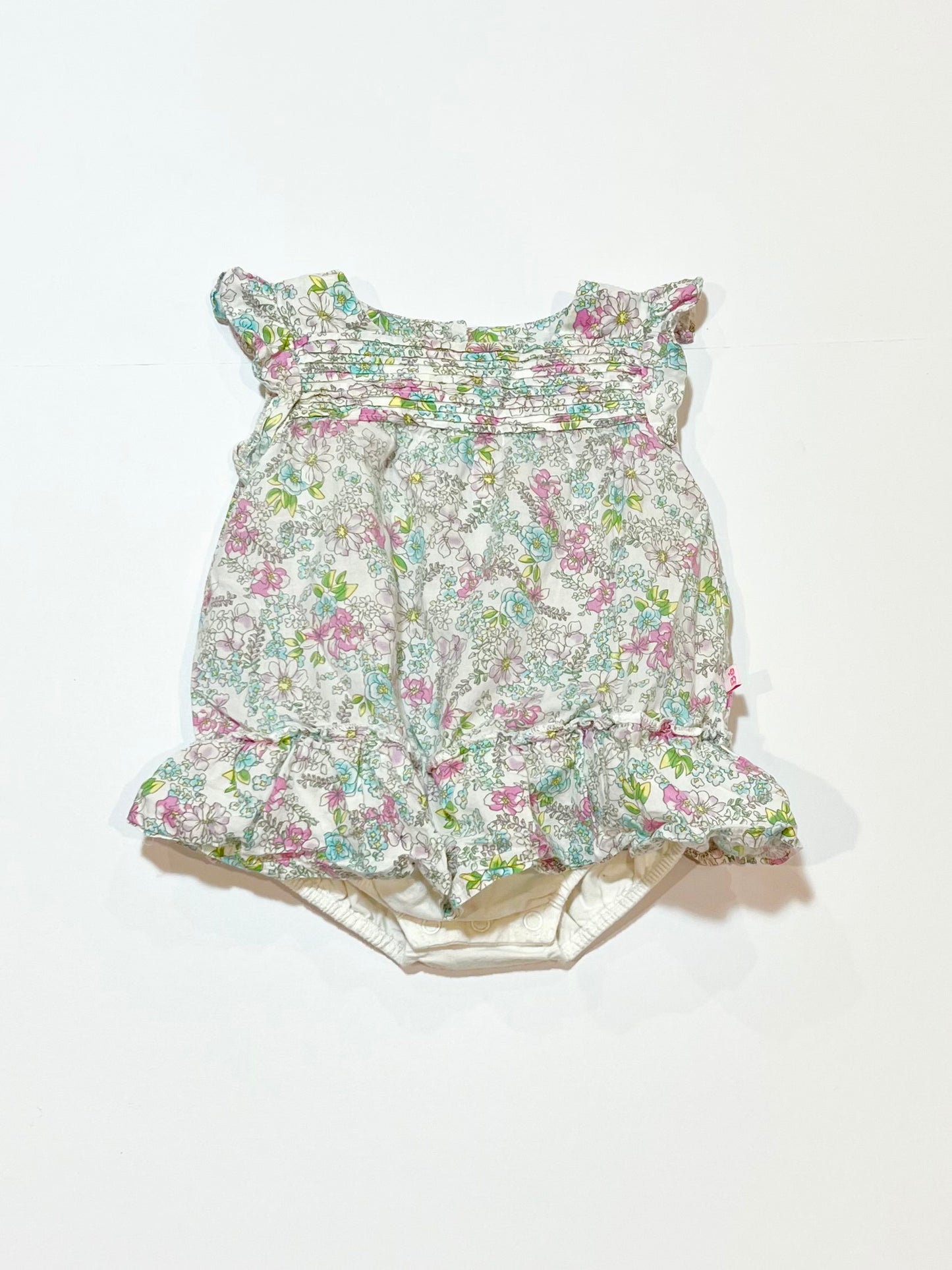 Floral romper - Size 6-9 months