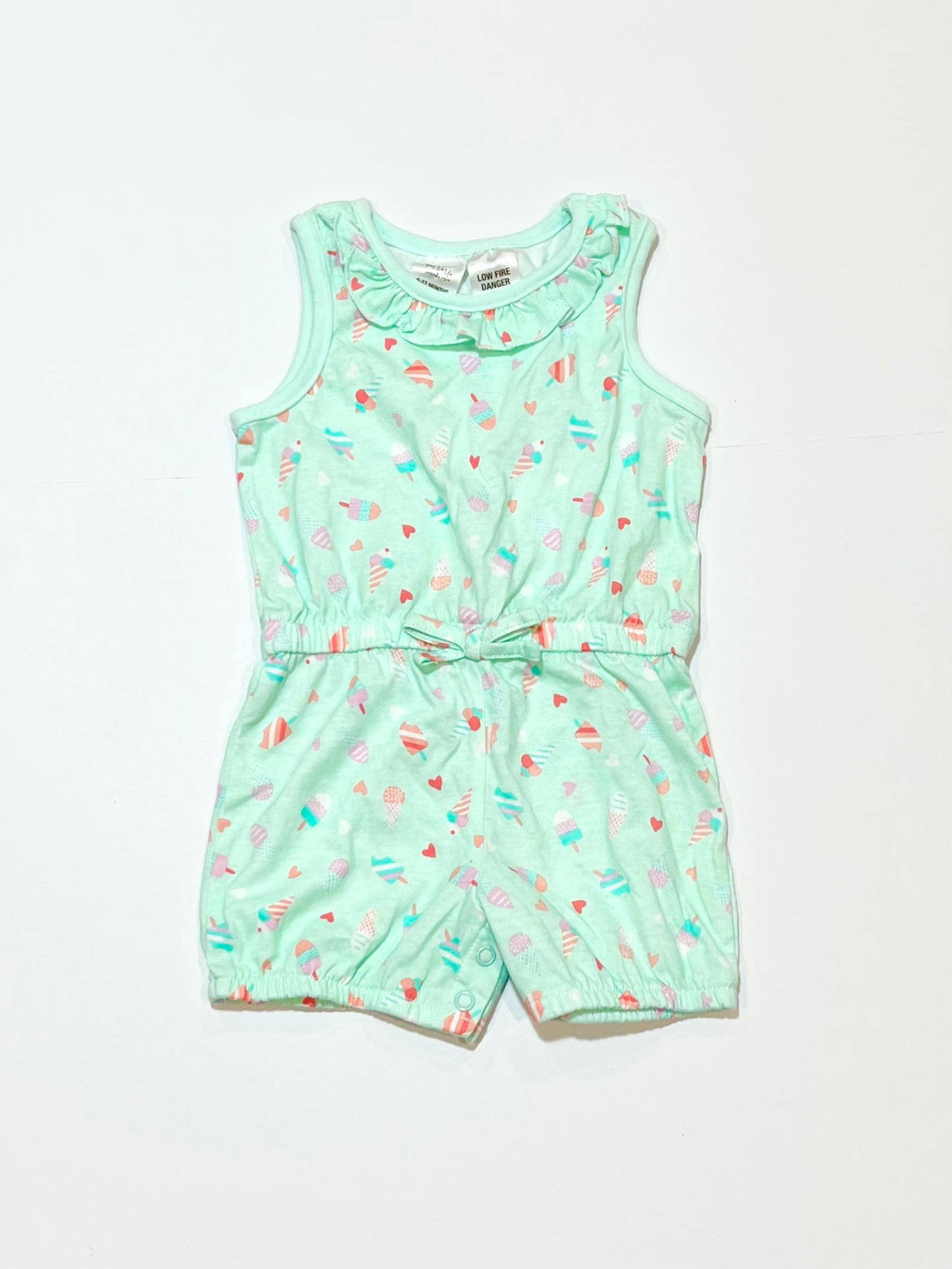 Jersey ice cream playsuit - Size 0