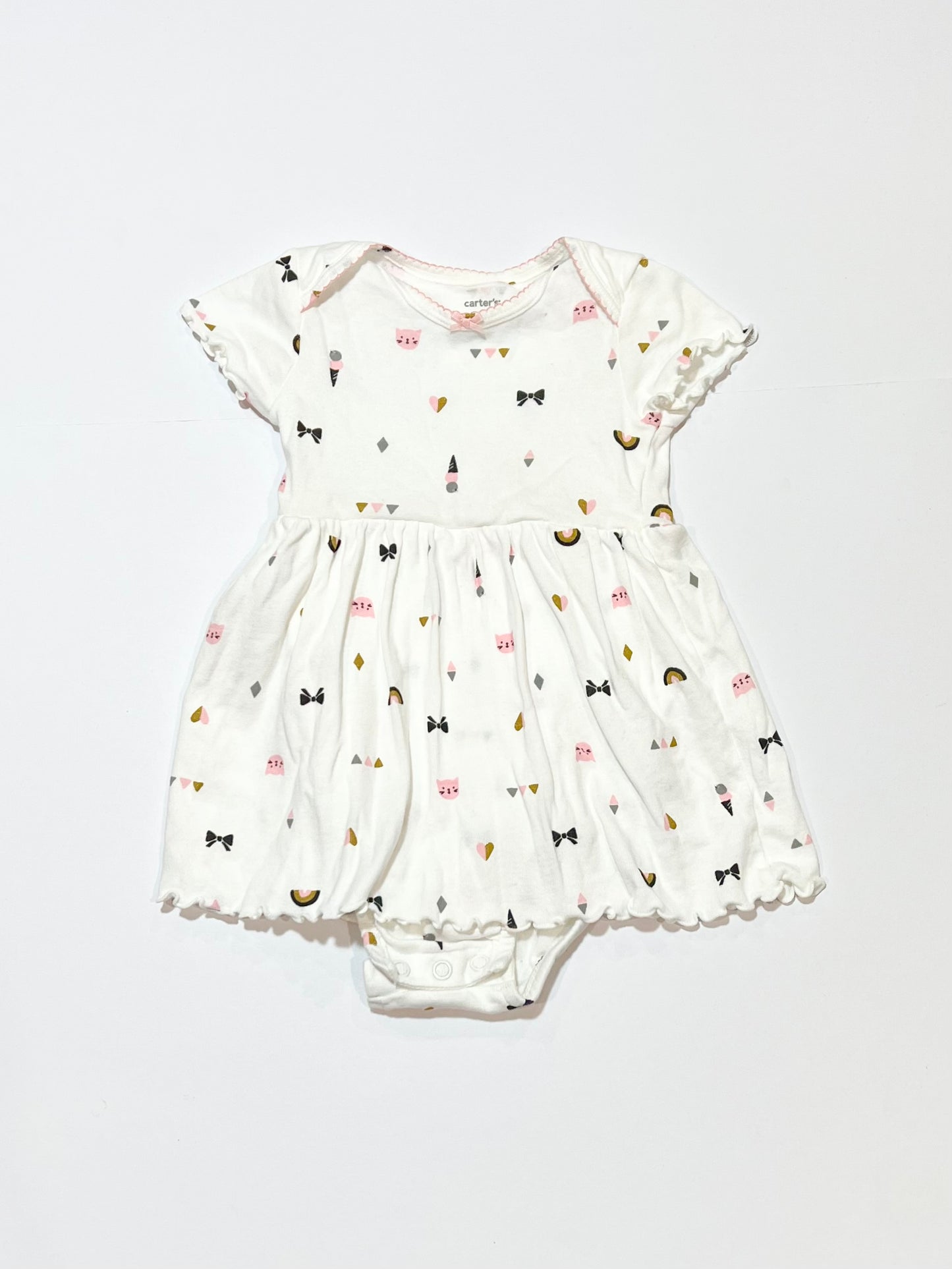 Ribbed jersey dress - Size 6-9 months