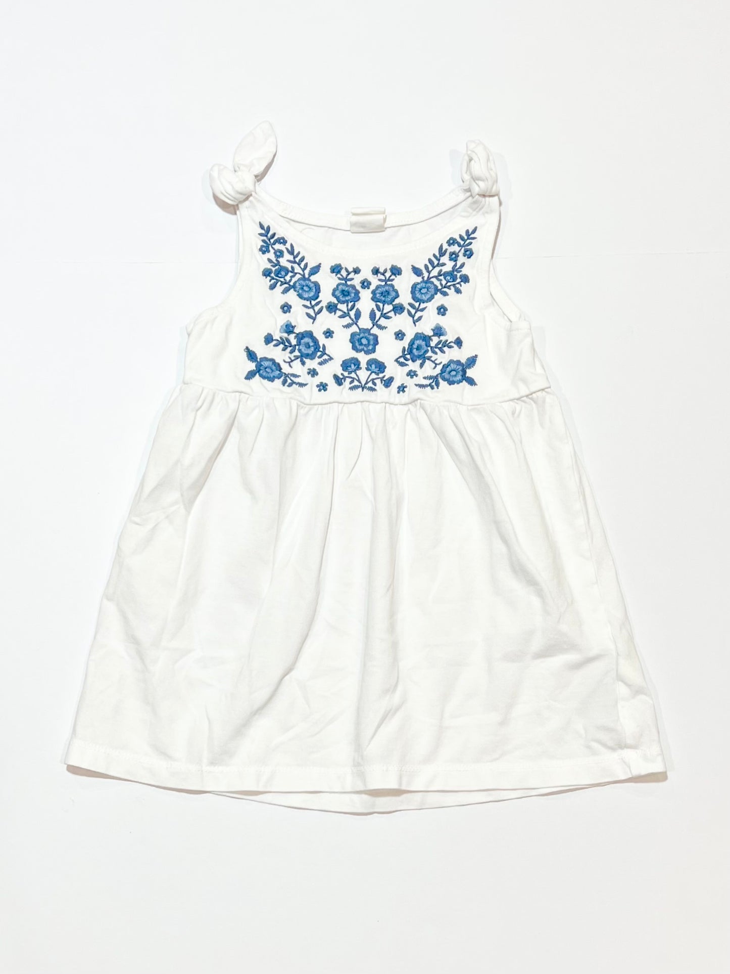 Embroidered jersey dress - Size 9-12 months
