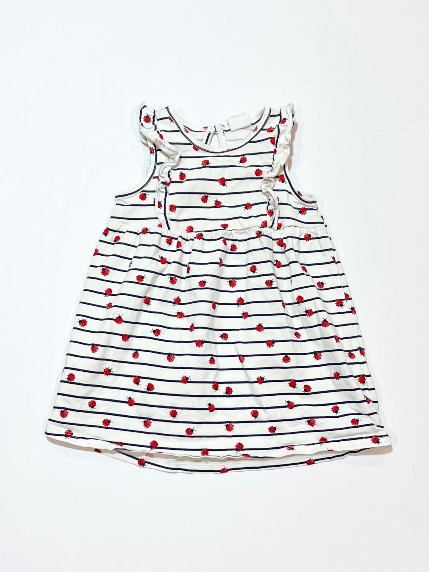 Jersey lady bug dress - Size 9-12 months