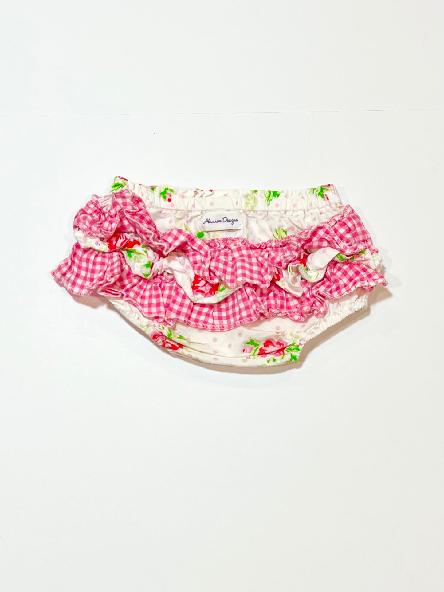 Floral ruffle nappy cover - Size 00