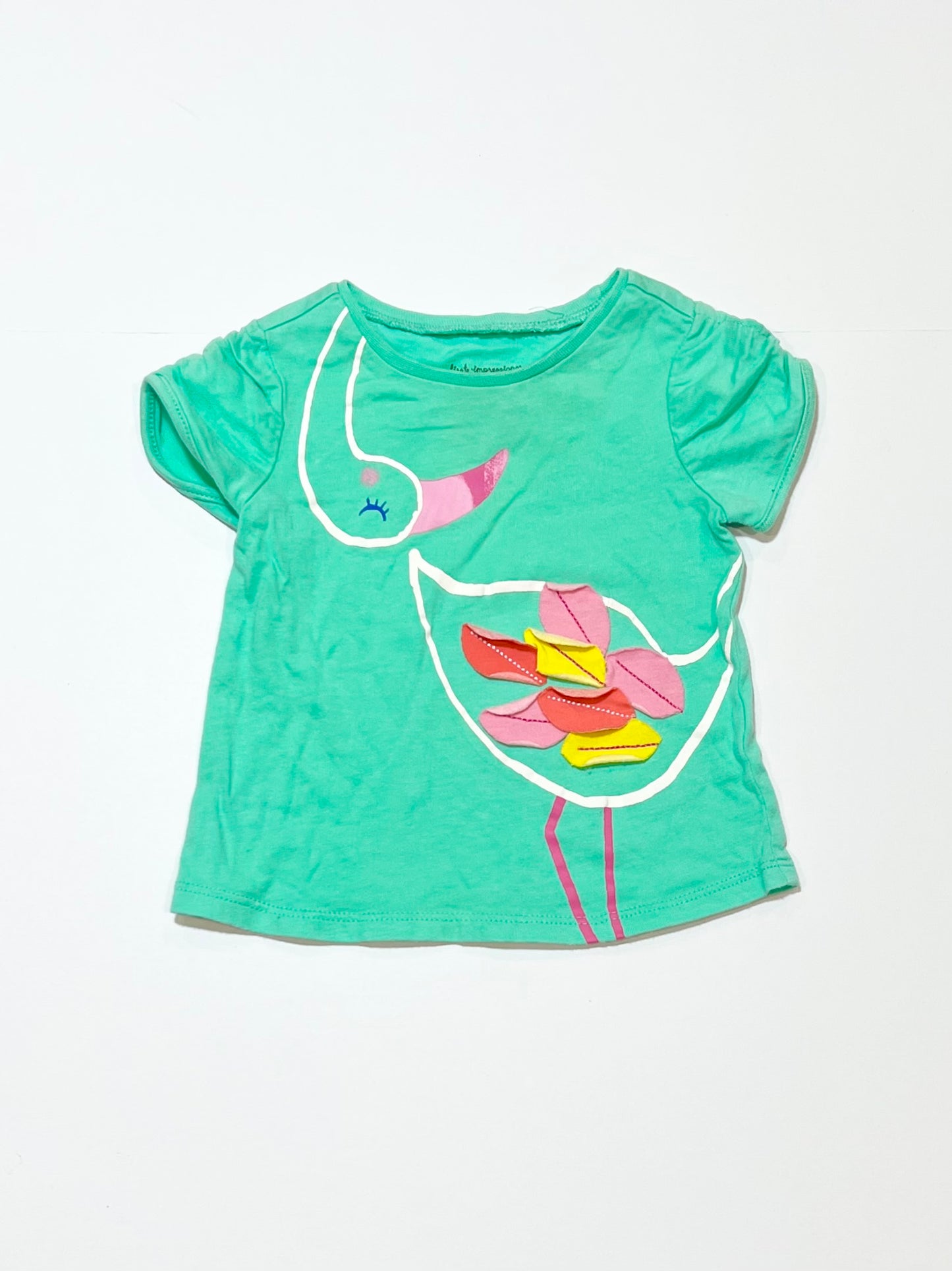 Green flamingo tee - Size 00