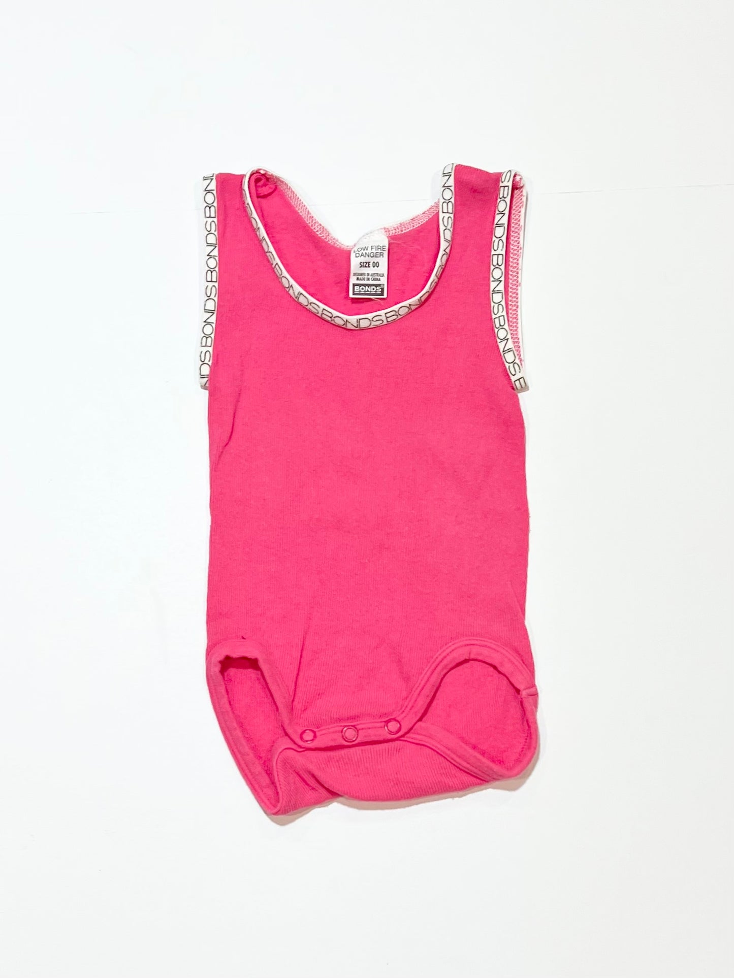 Pink ribbed bodysuit - Size 00