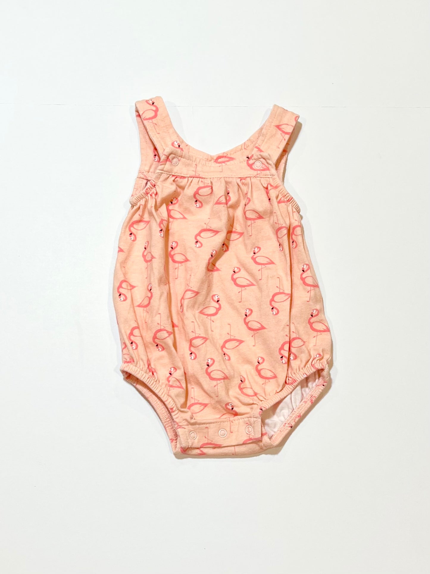 Pink flamingo romper - Size 00