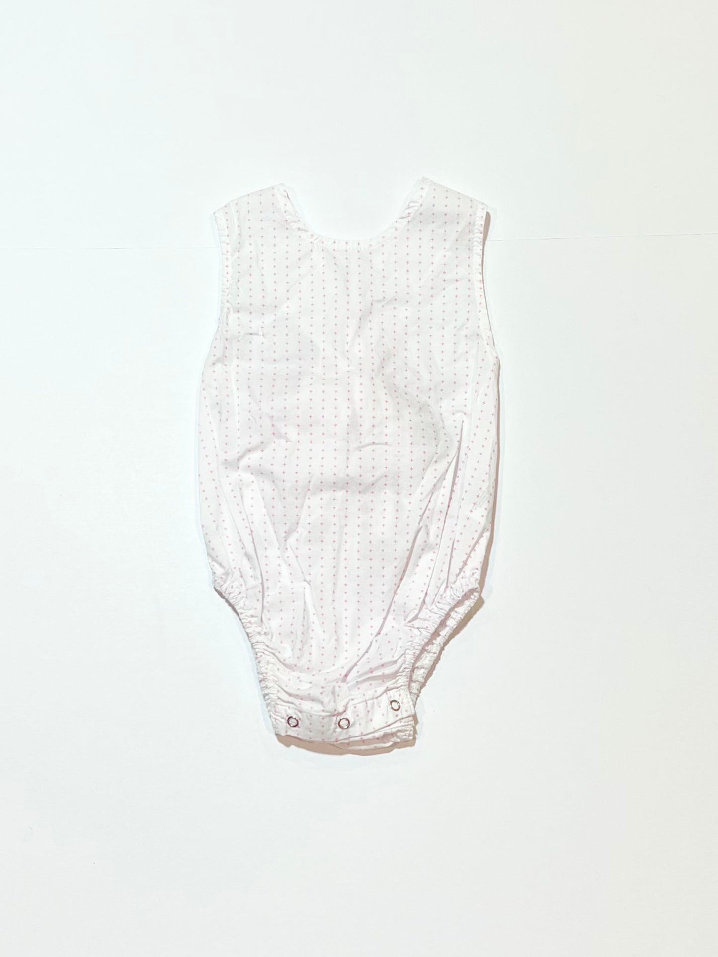 Pink bow romper - Size 00