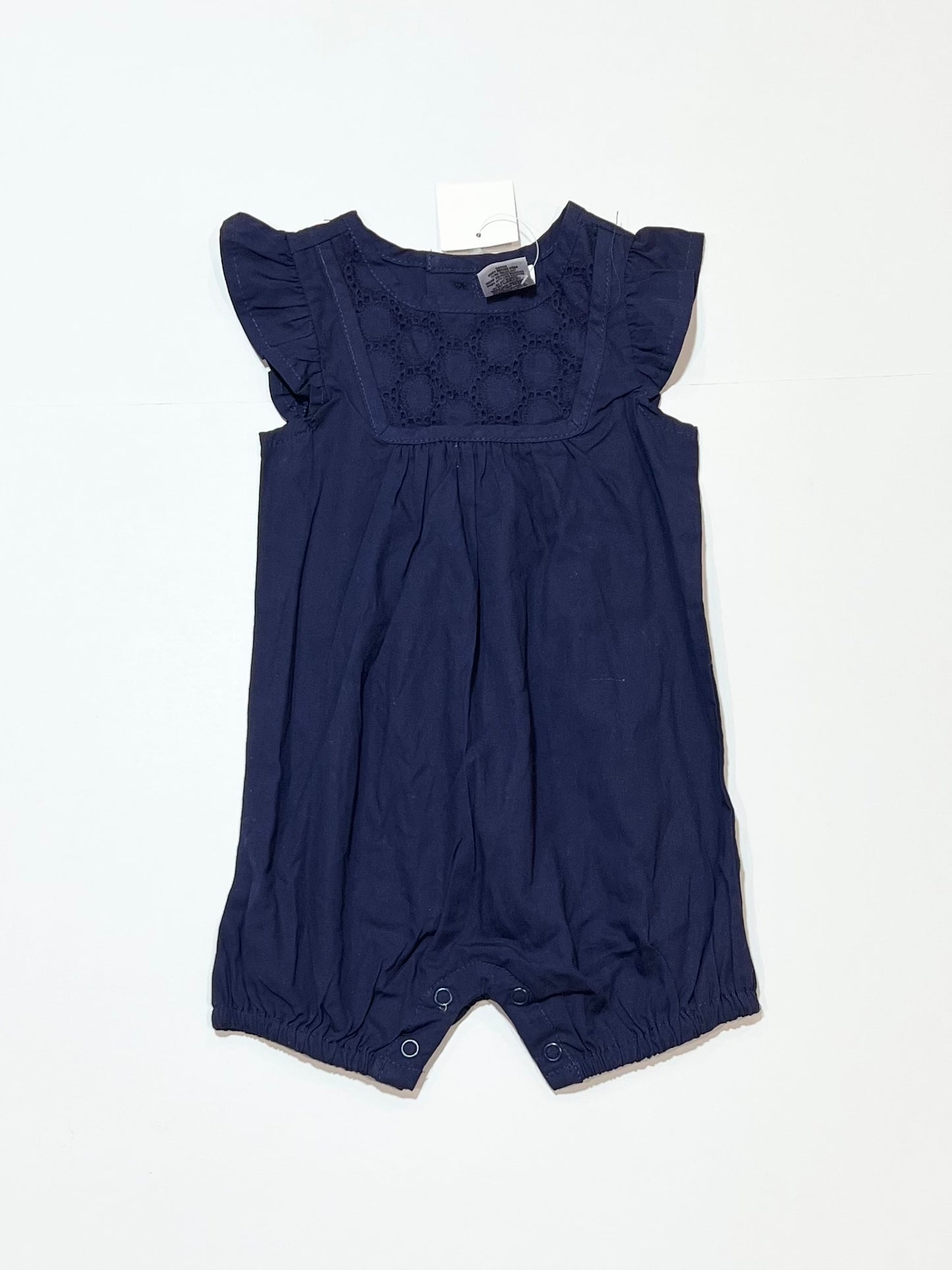 Navy cutwork romper brand new - Size 00