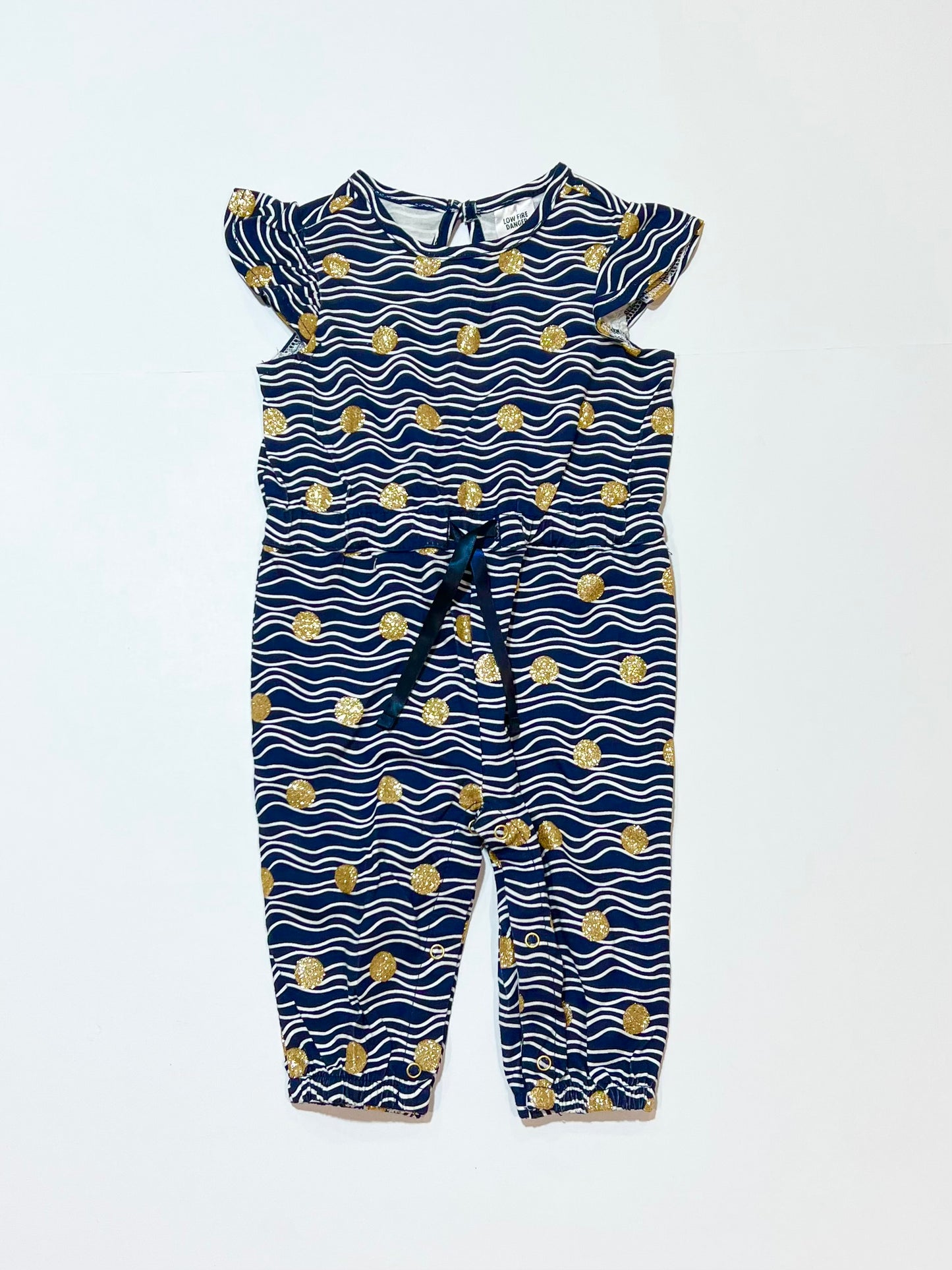 Navy glitter jumpsuit - Size 00