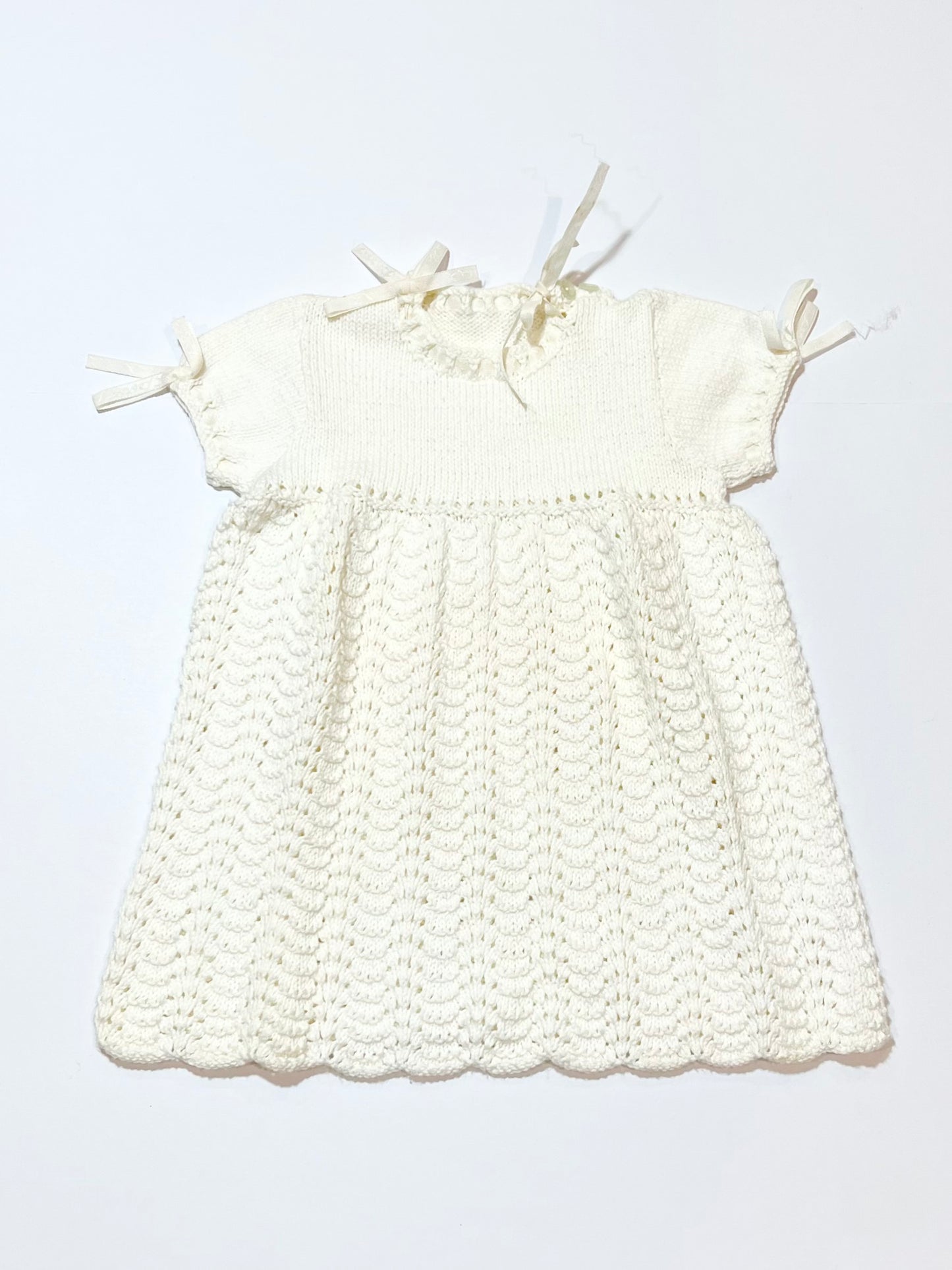 White knitted dress - Size 00