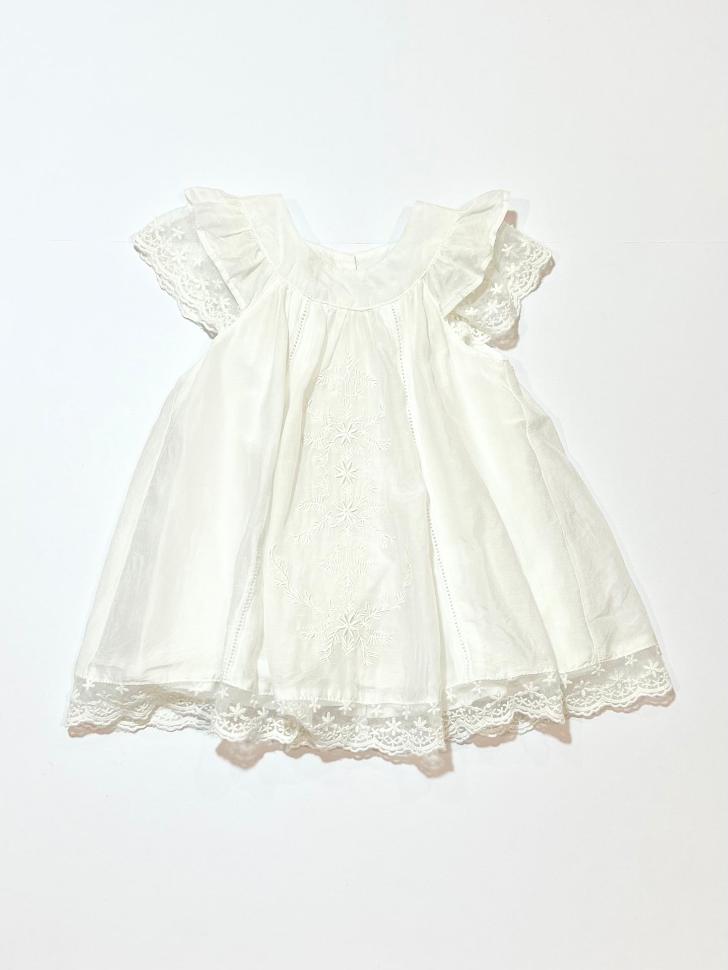Silk blend embroidered dress - Size 00