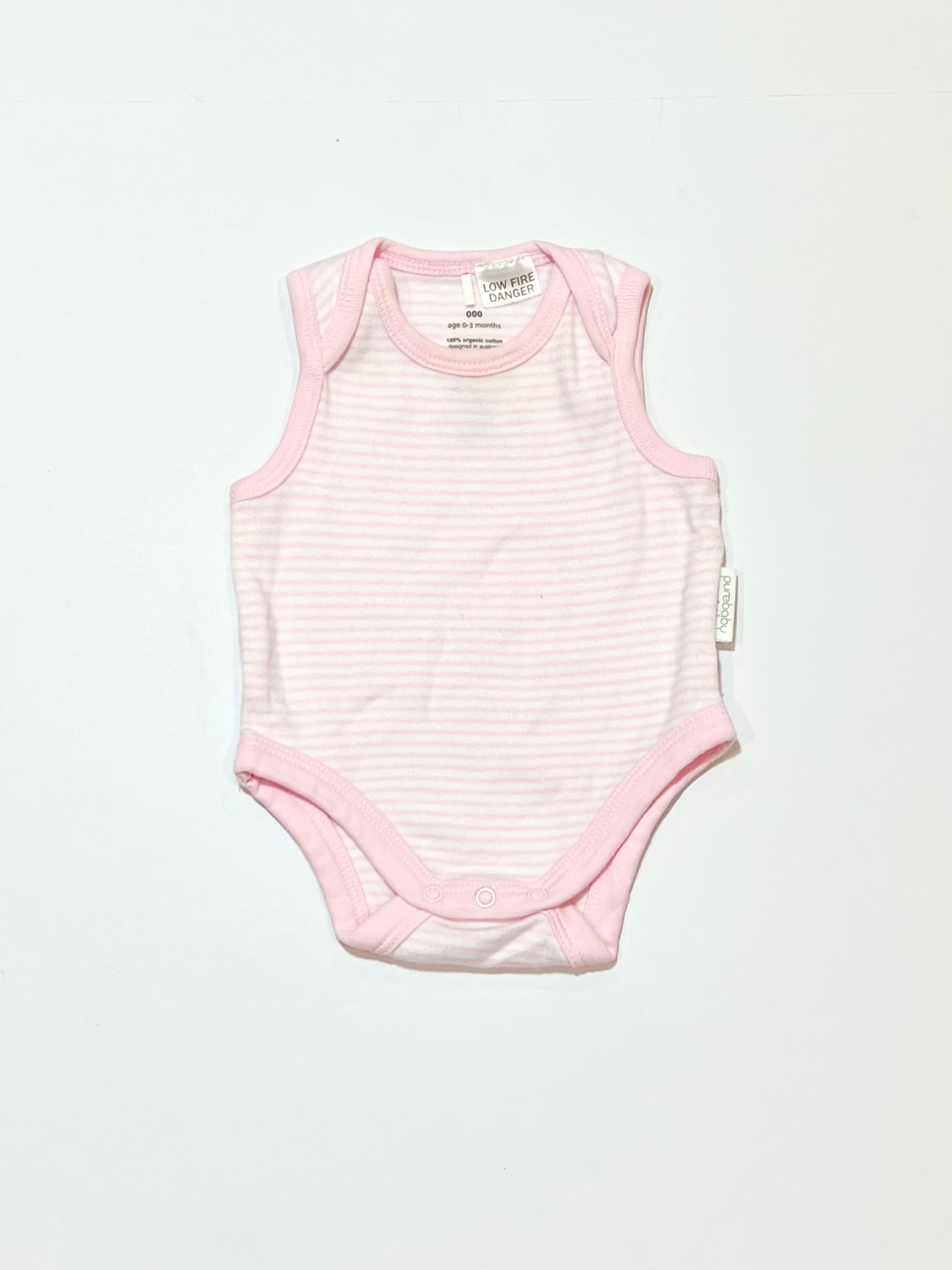 Pink striped bodysuit - Size 000