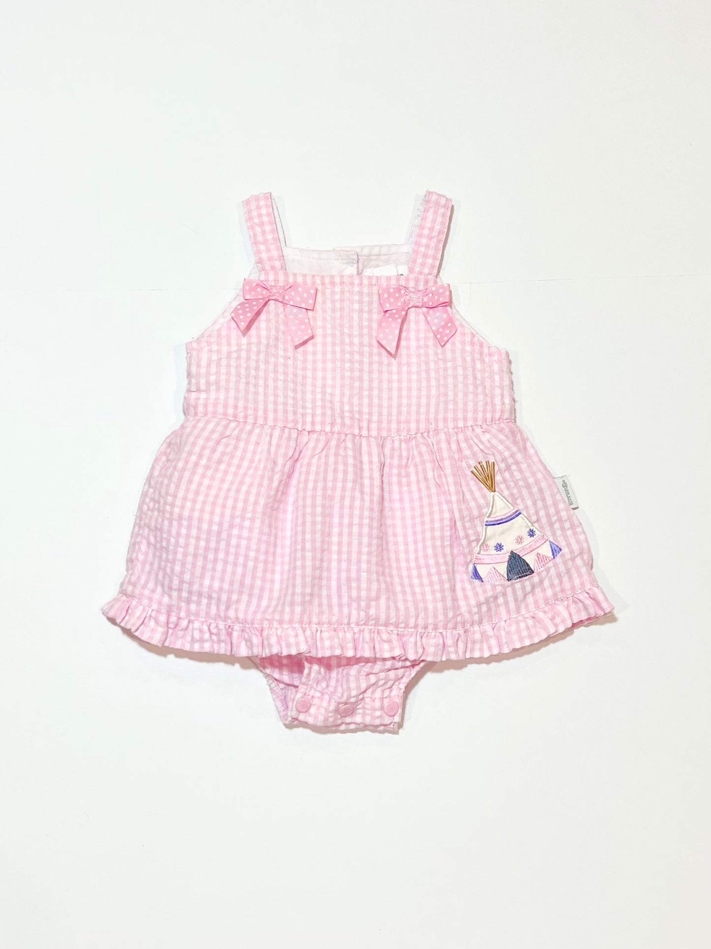 Seersucker romper - Size 000
