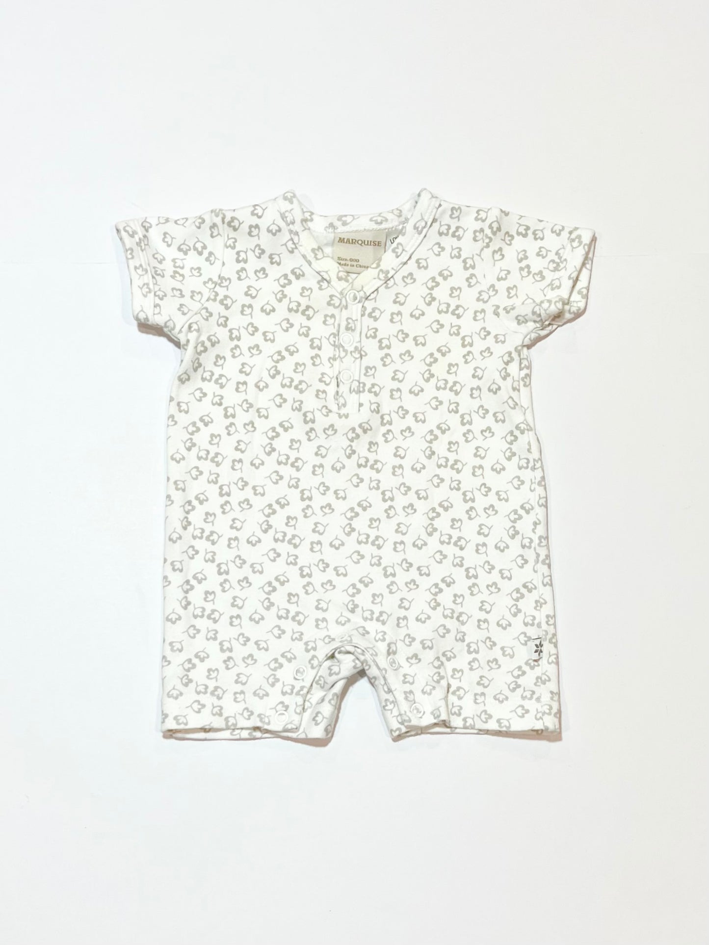 Leafy romper - Size 000