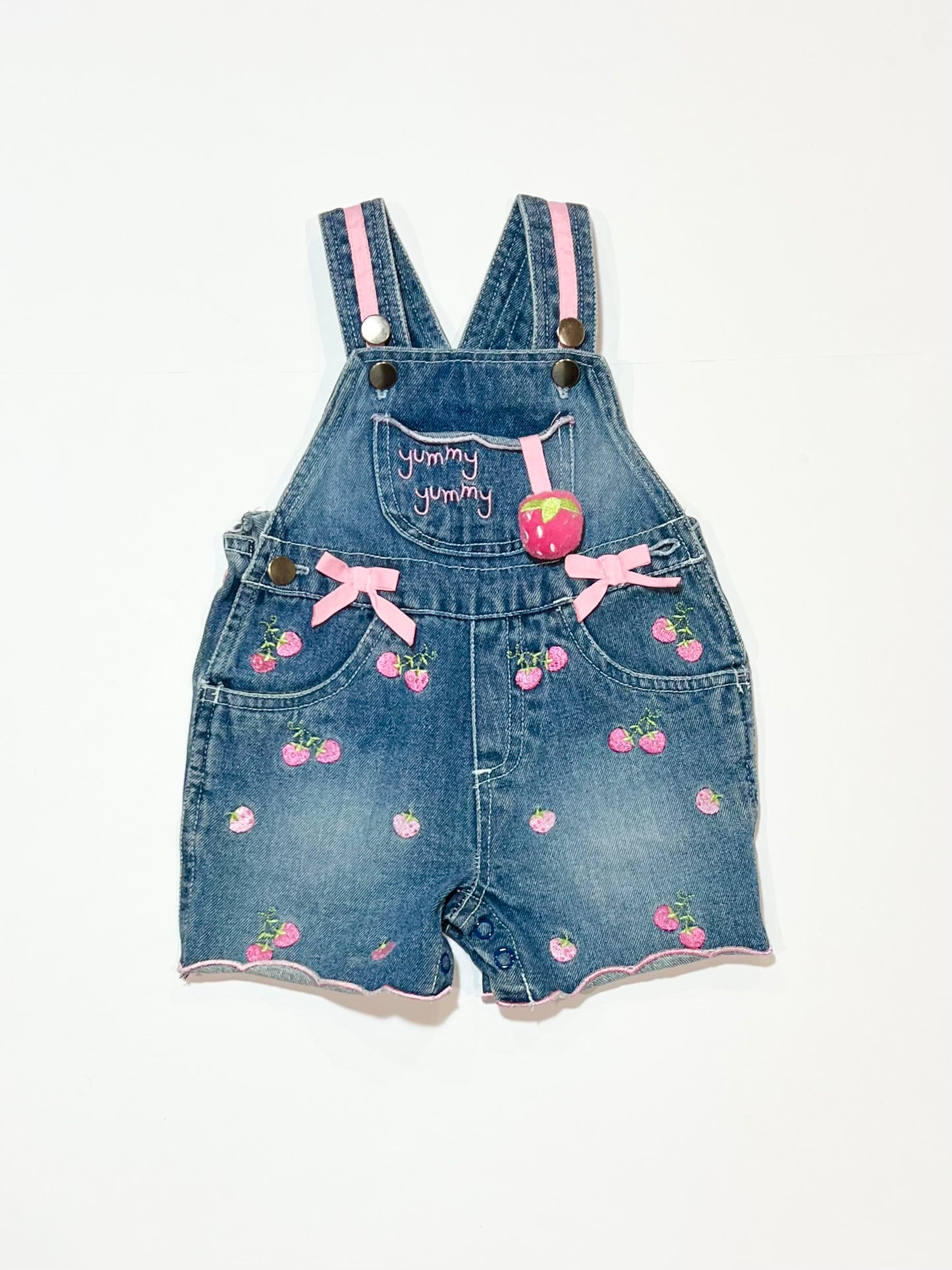 Denim strawberry overalls - Size 000