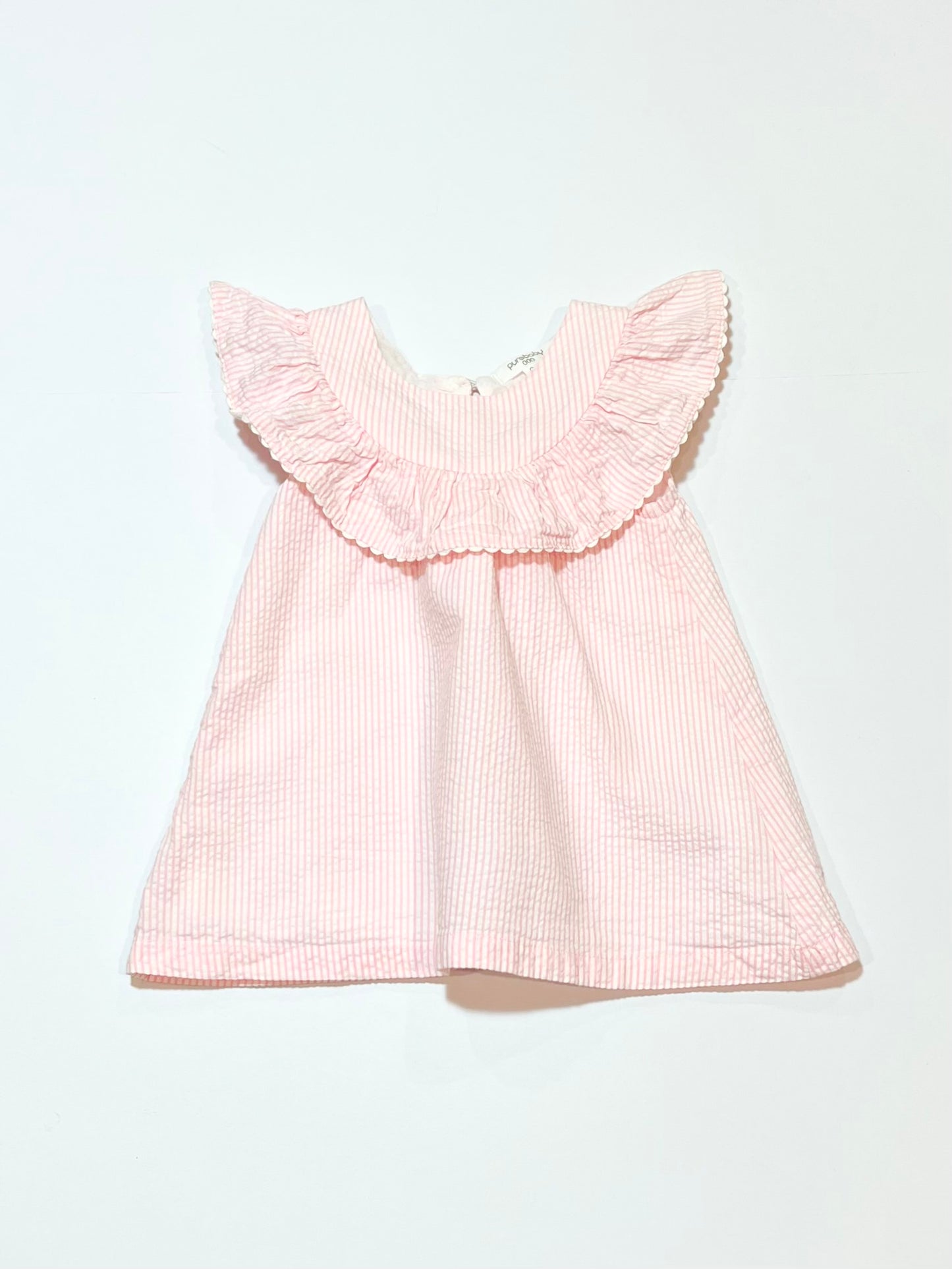 Pink seersucker dress - Size 000