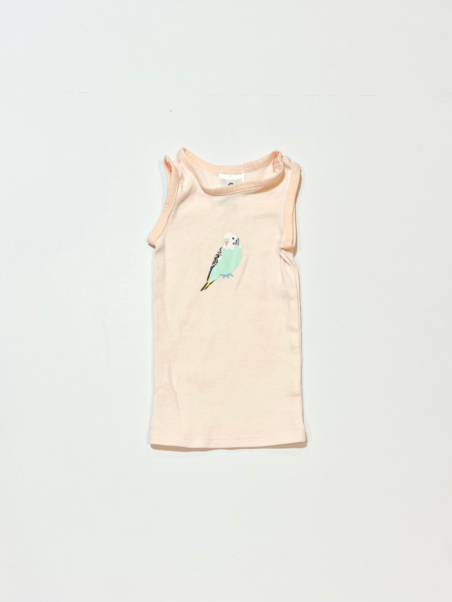 Pink bird singlet - Size 0000