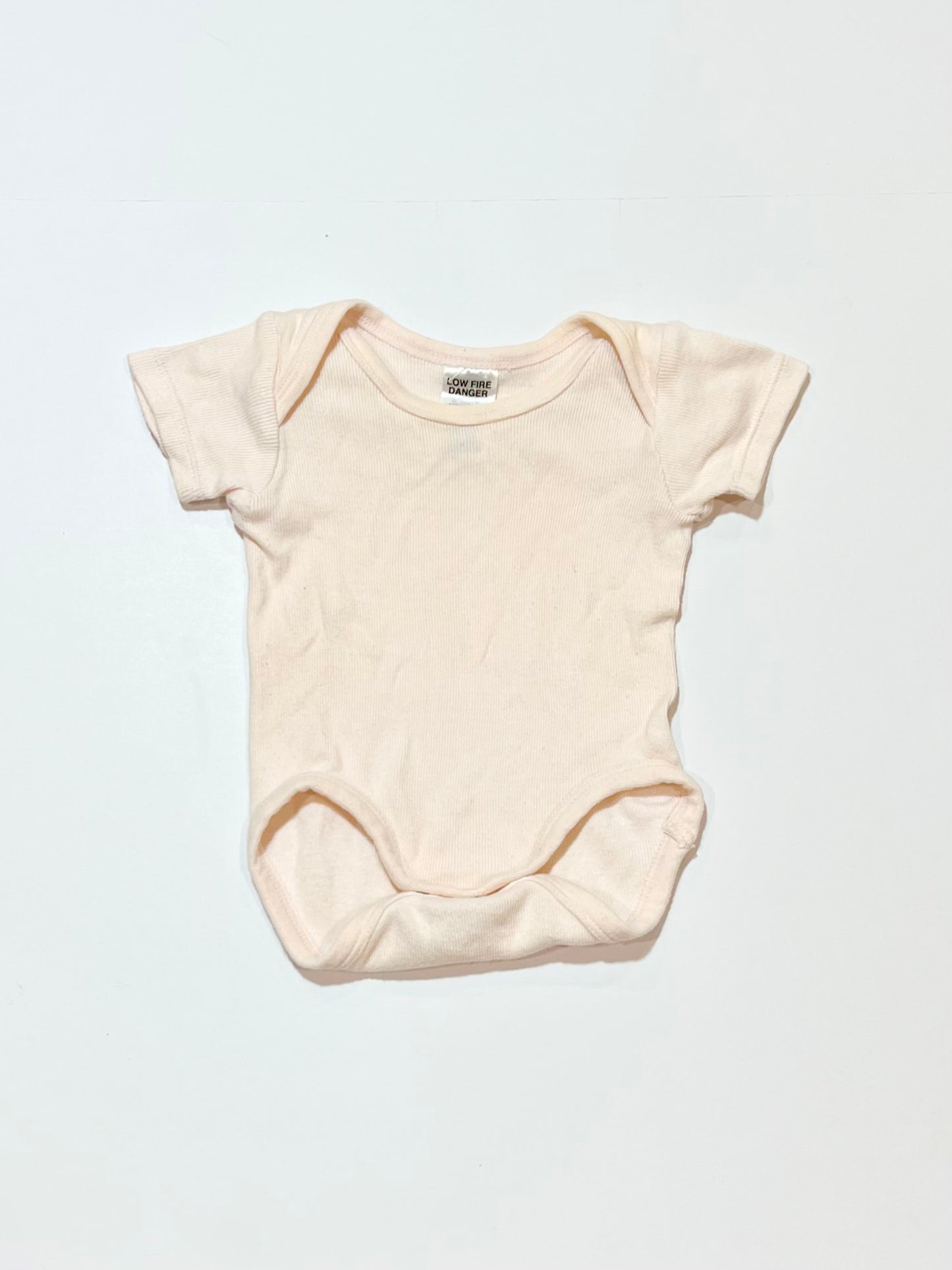 Pink ribbed bodysuit - Size 0000