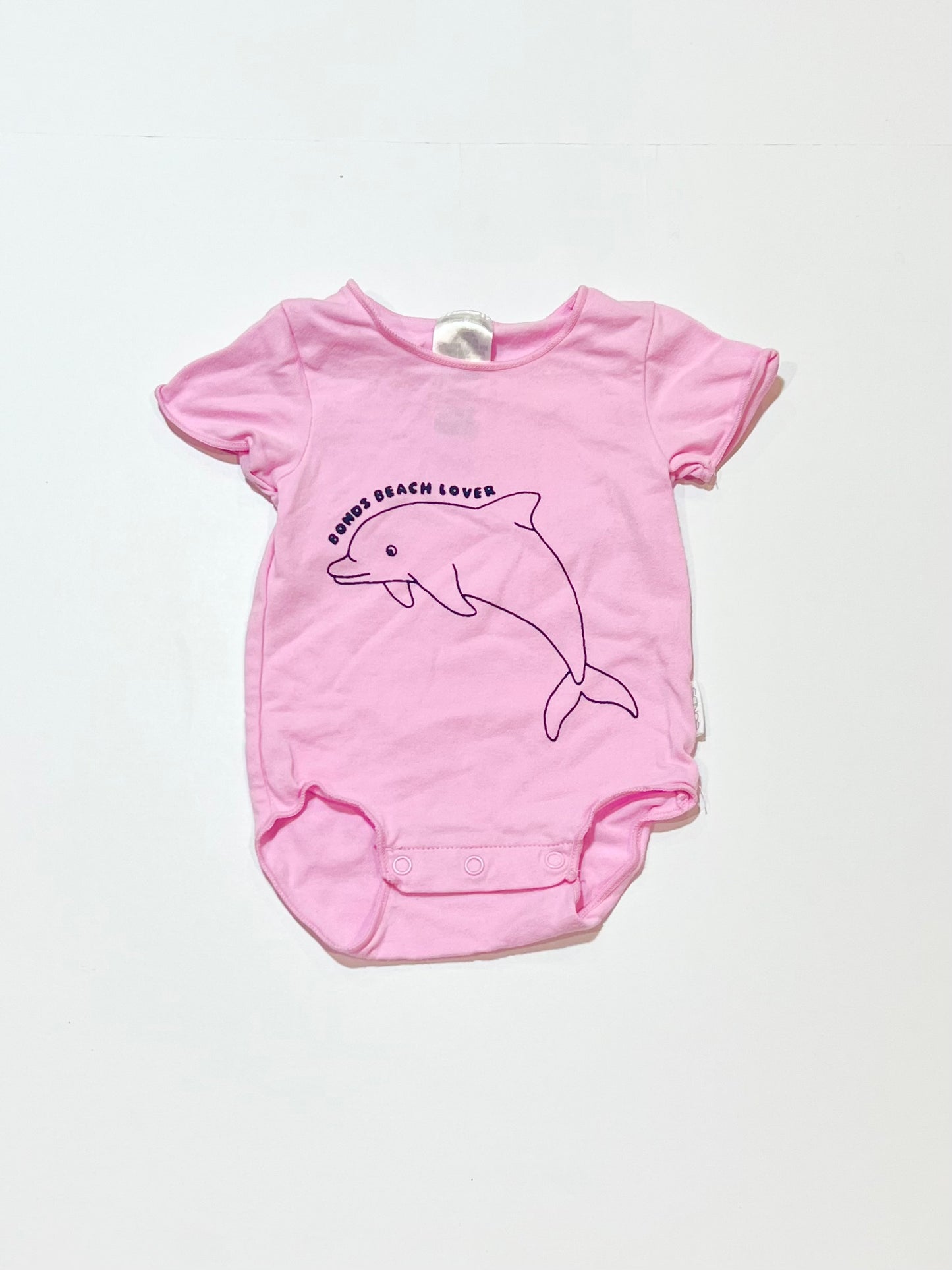 Pink dolphin bodysuit - Size 0000