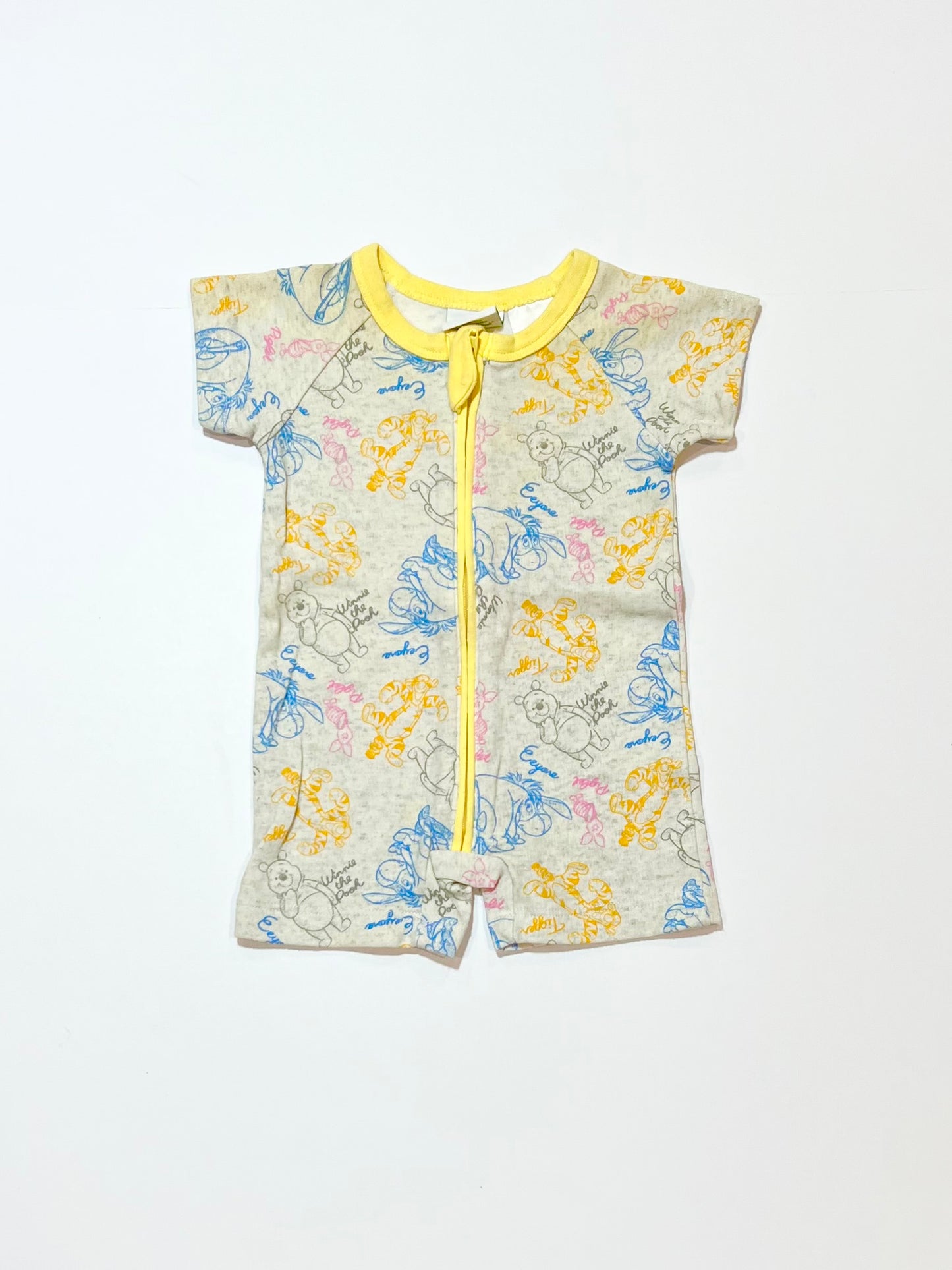 Winnie the Pooh zip romper - Size 0000