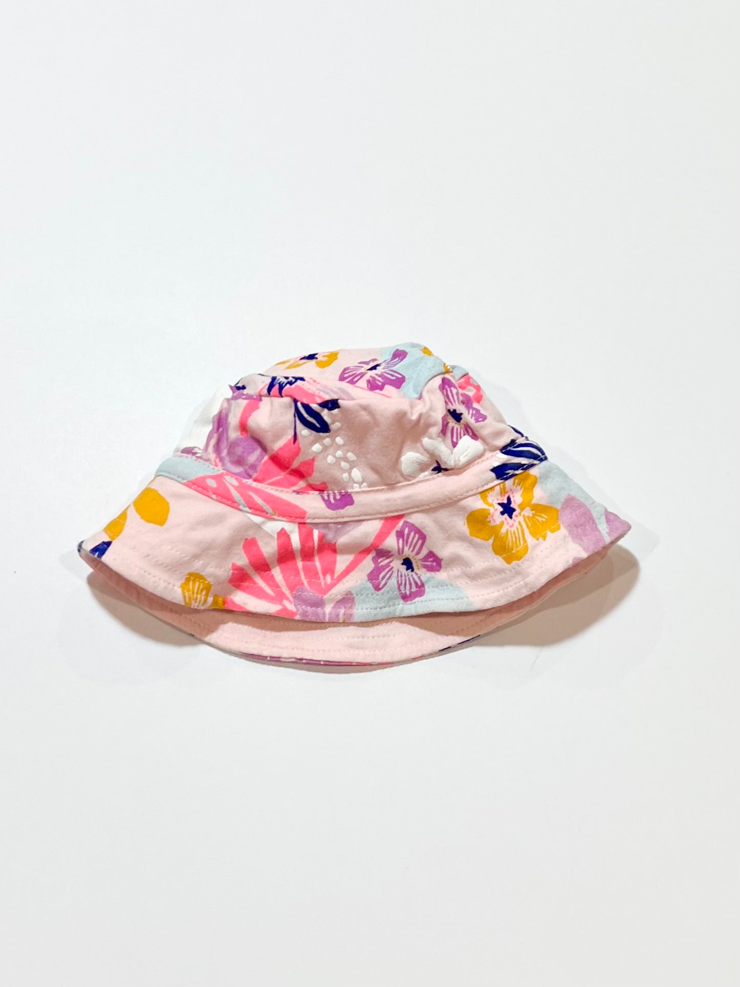 Floral jersey hat - Size 6-12 months