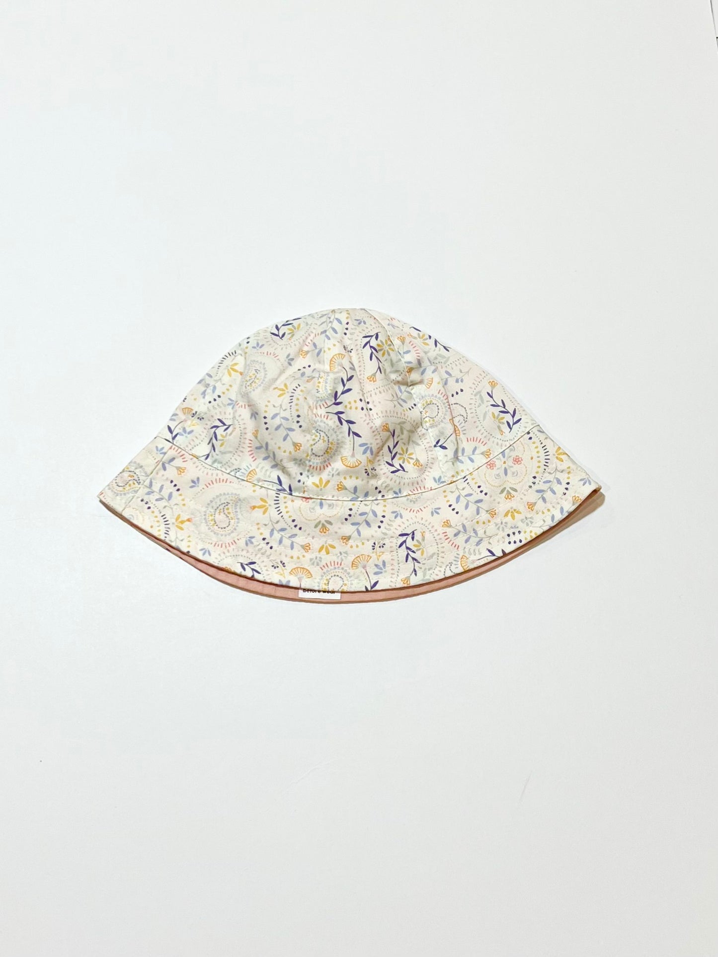 Floral sun hat - Size 0-6 months