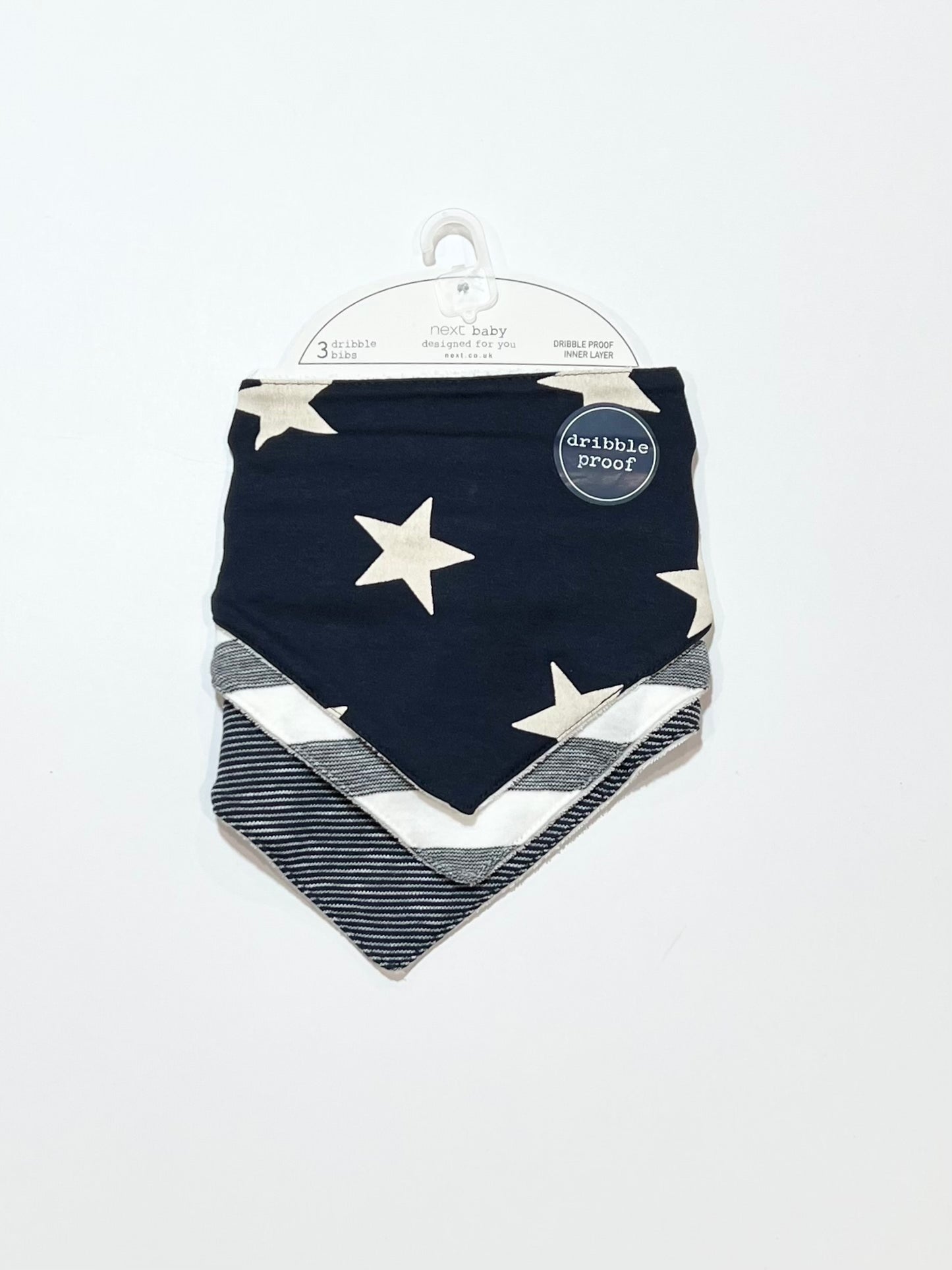 3 dribble bibs brand new - One size