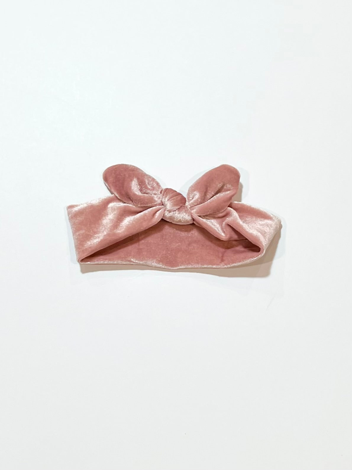 Velour top knot headband