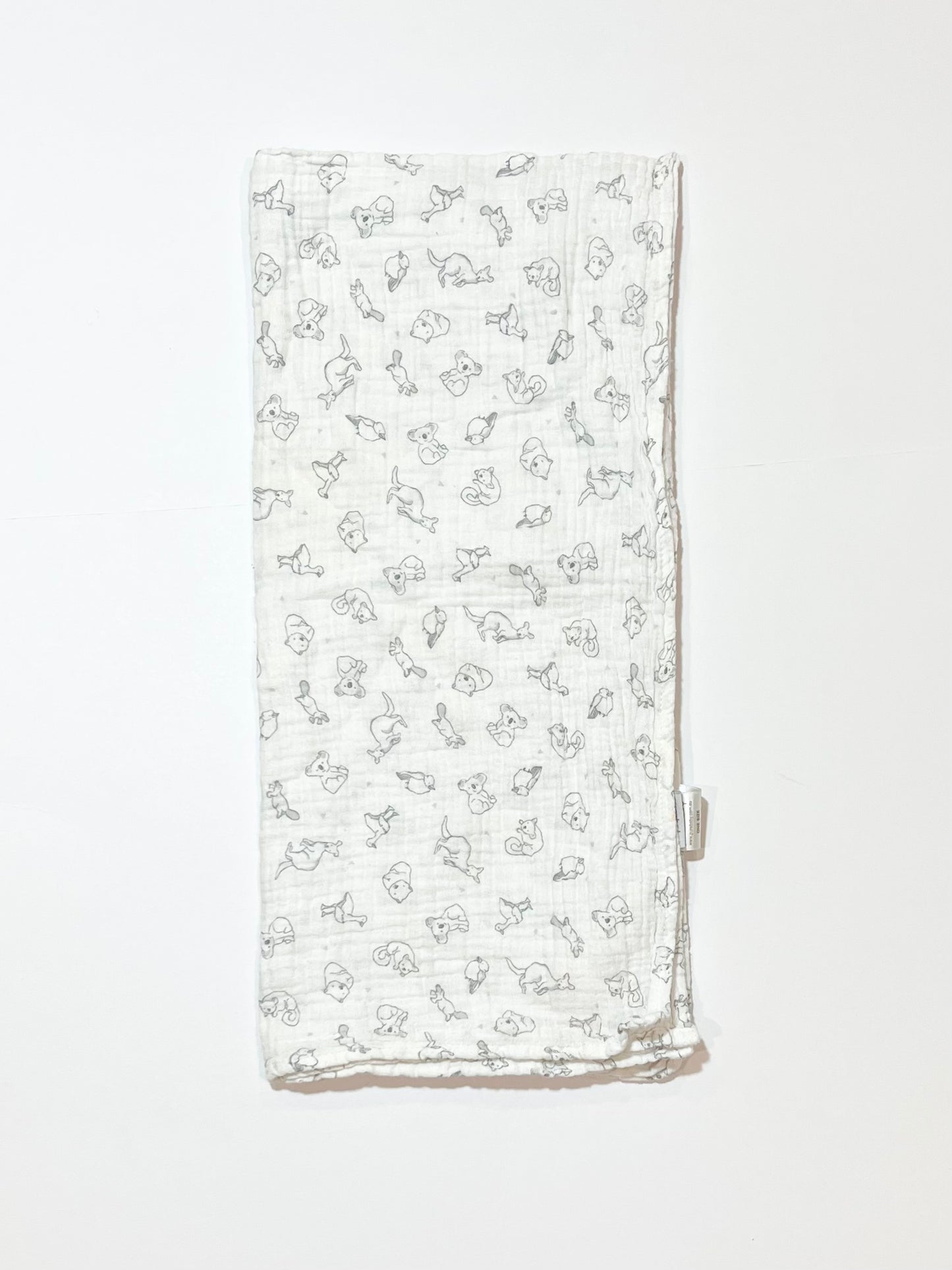 Aussie animals cotton muslin wrap