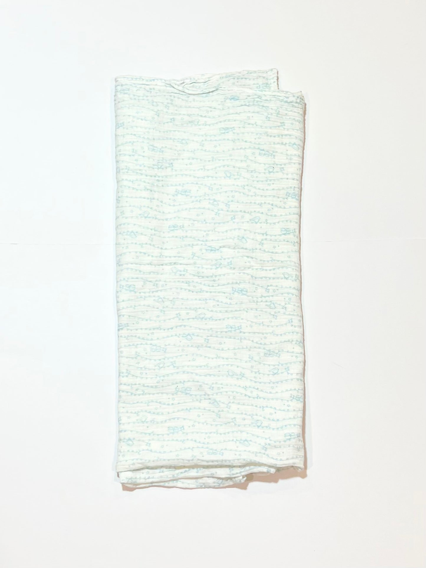 Blue cotton muslin wrap