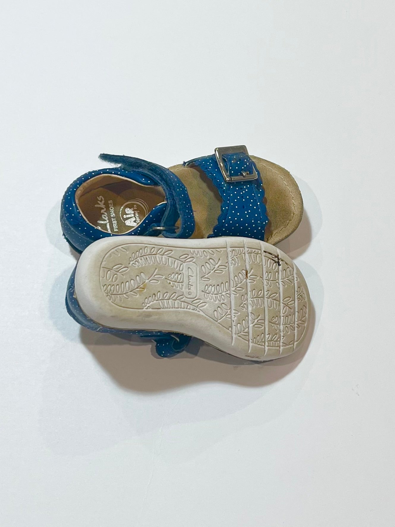 Blue leather sandals - Size EU21