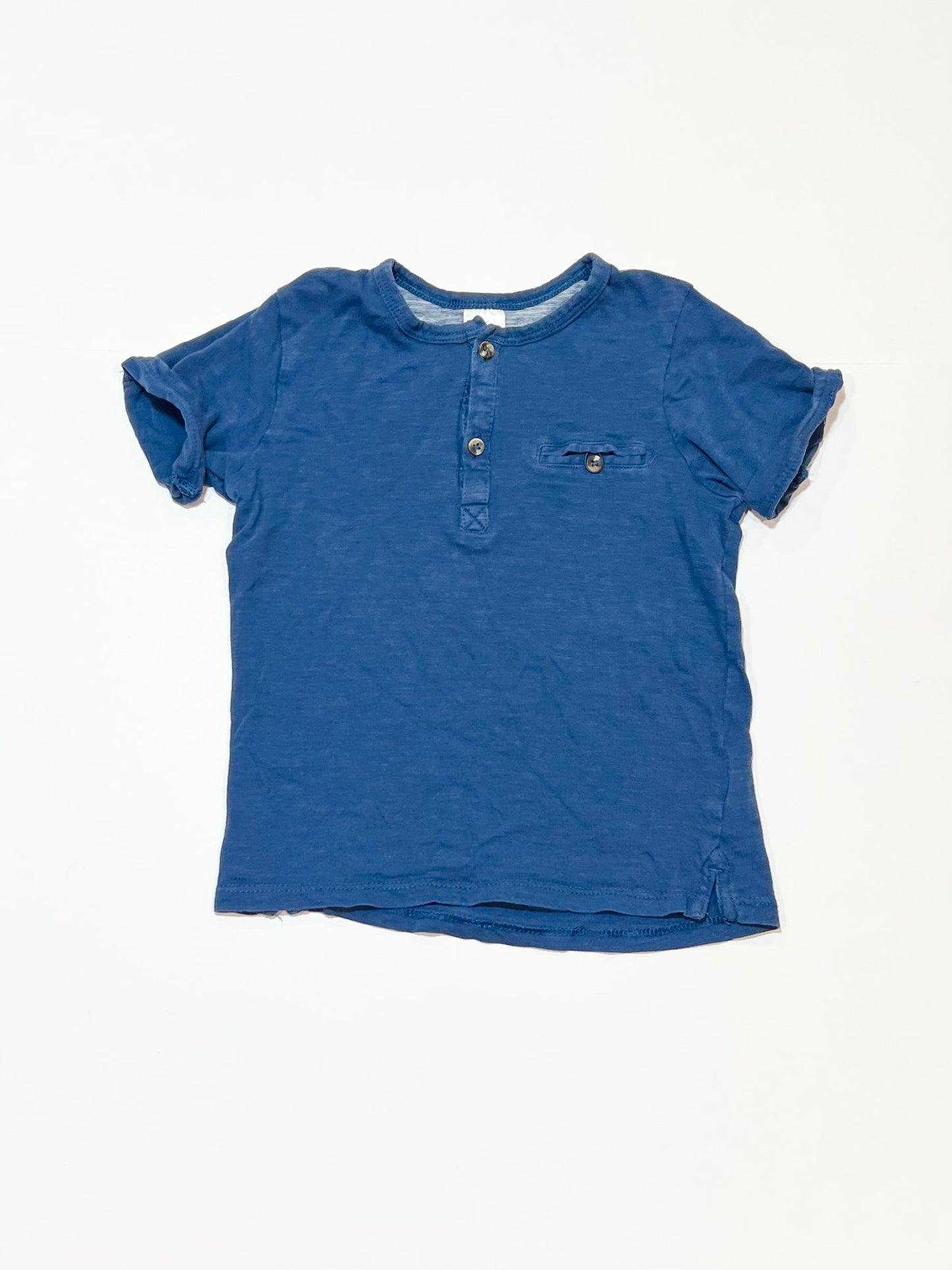 Blue henley tee - Size 2