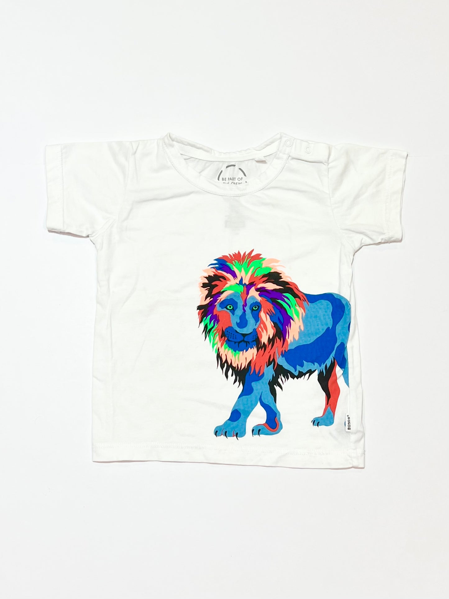 White lion tee - Size 2