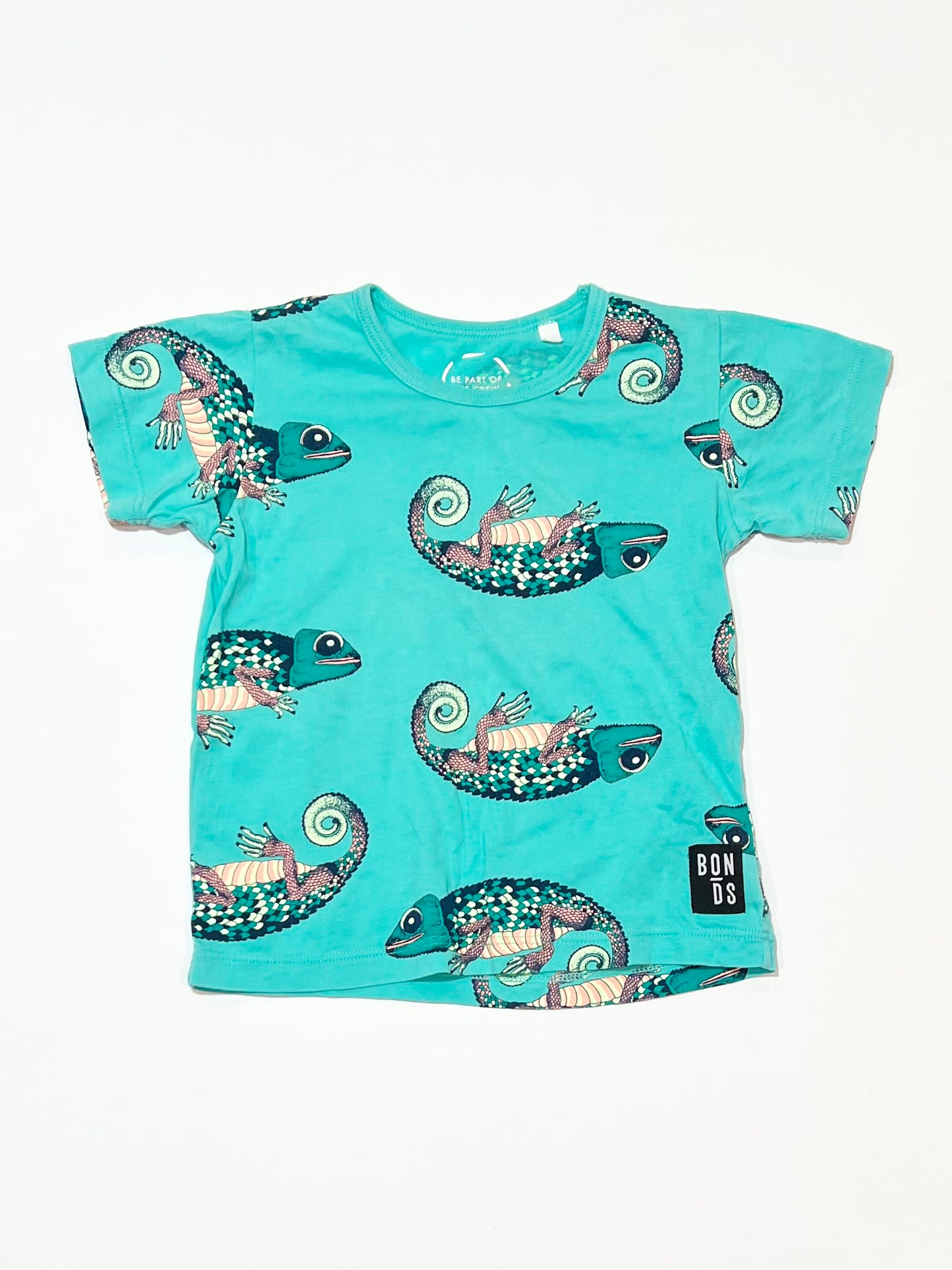 Green lizard tee - Size 2