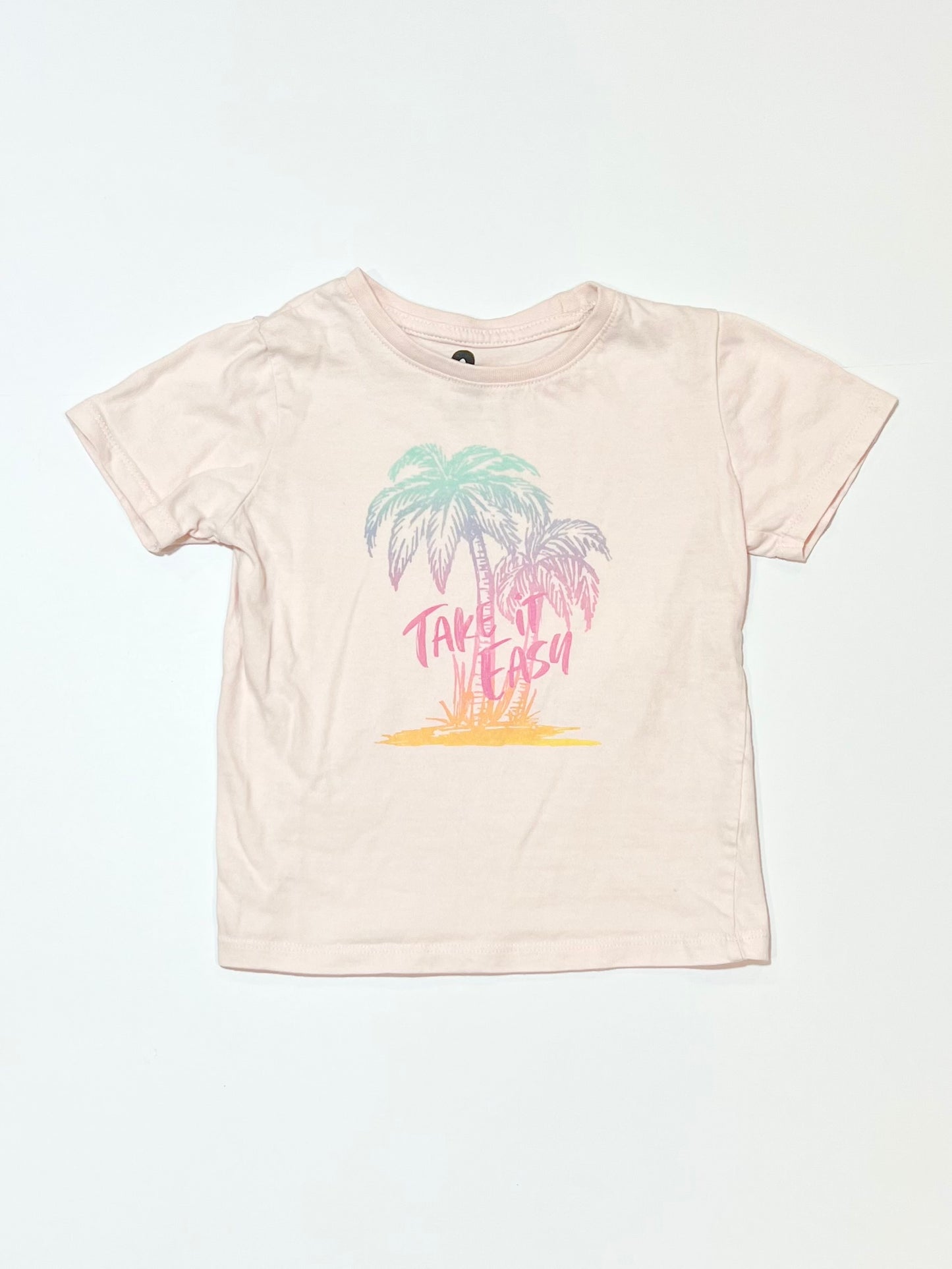 Pink palms tee - Size 3