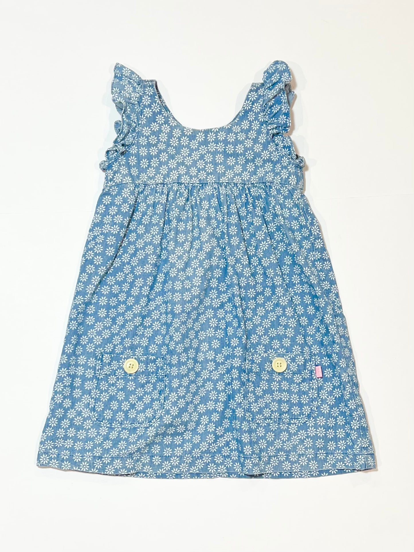 Chambray flower dress - Size 3