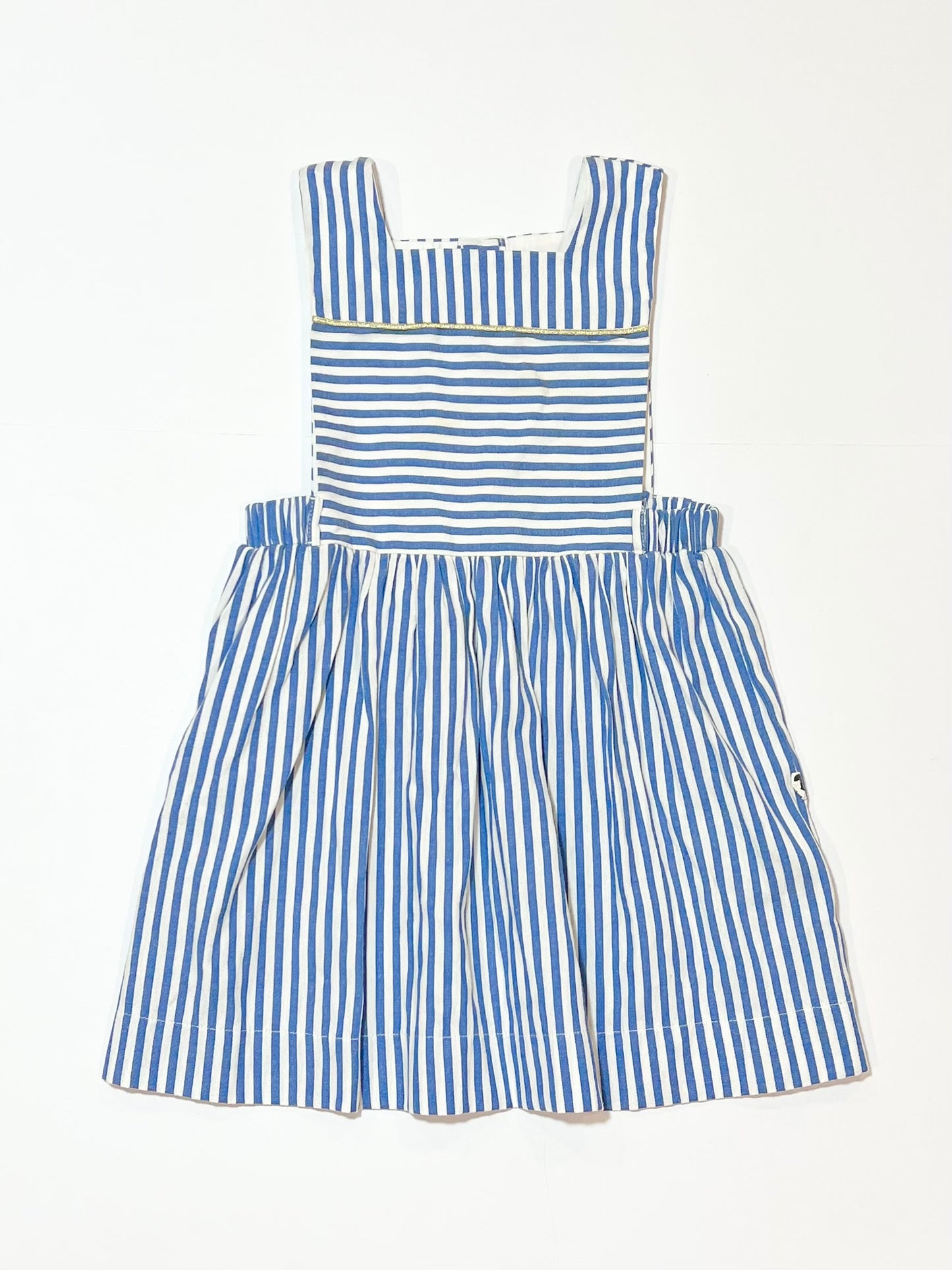 Striped pinafore - Size 3