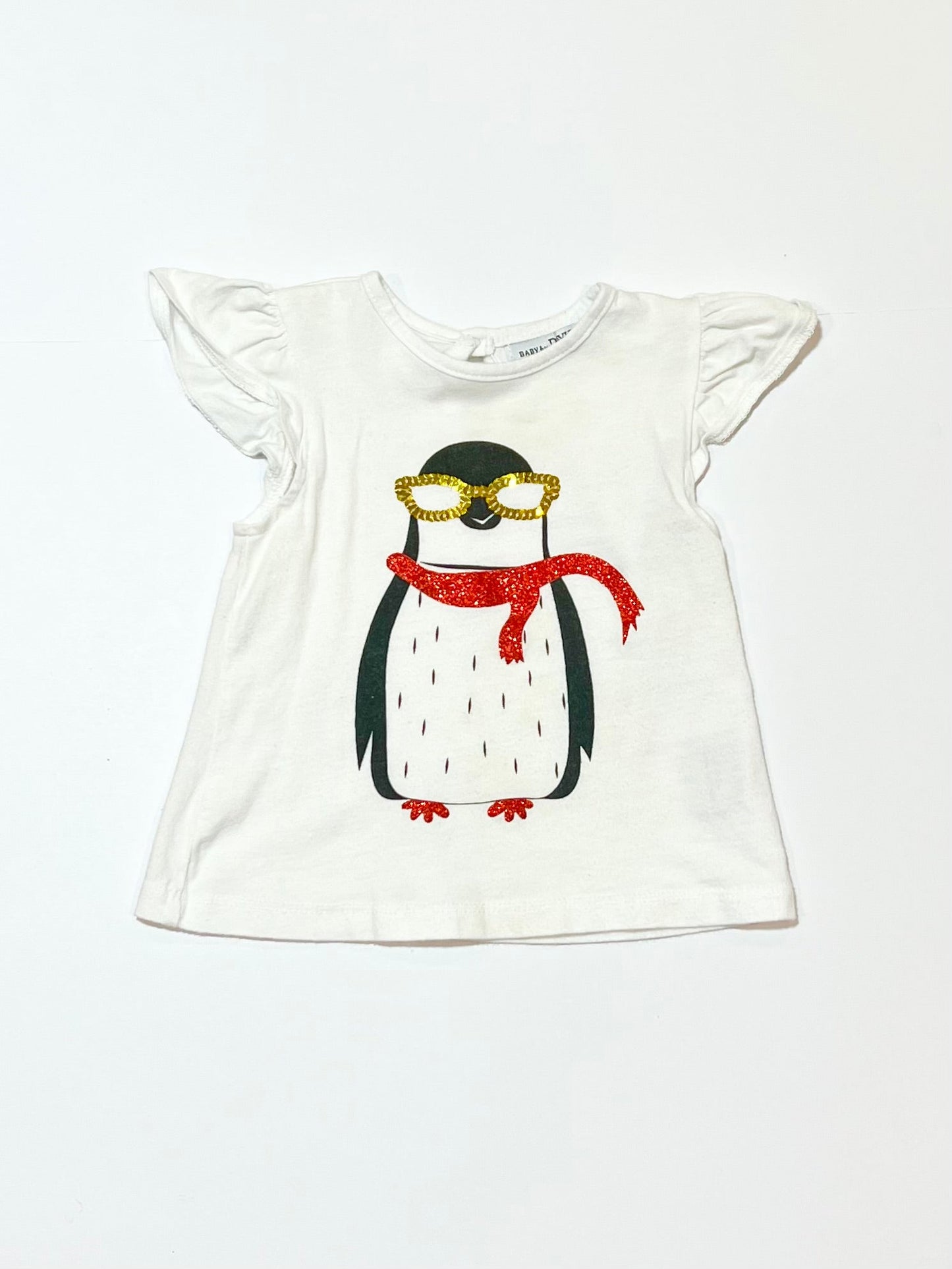 Sequined pengiun tee - Size 00