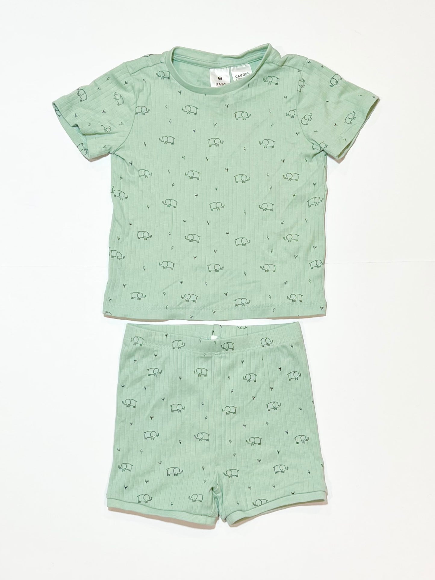 Ribbed elephant pyjamas - Size 1
