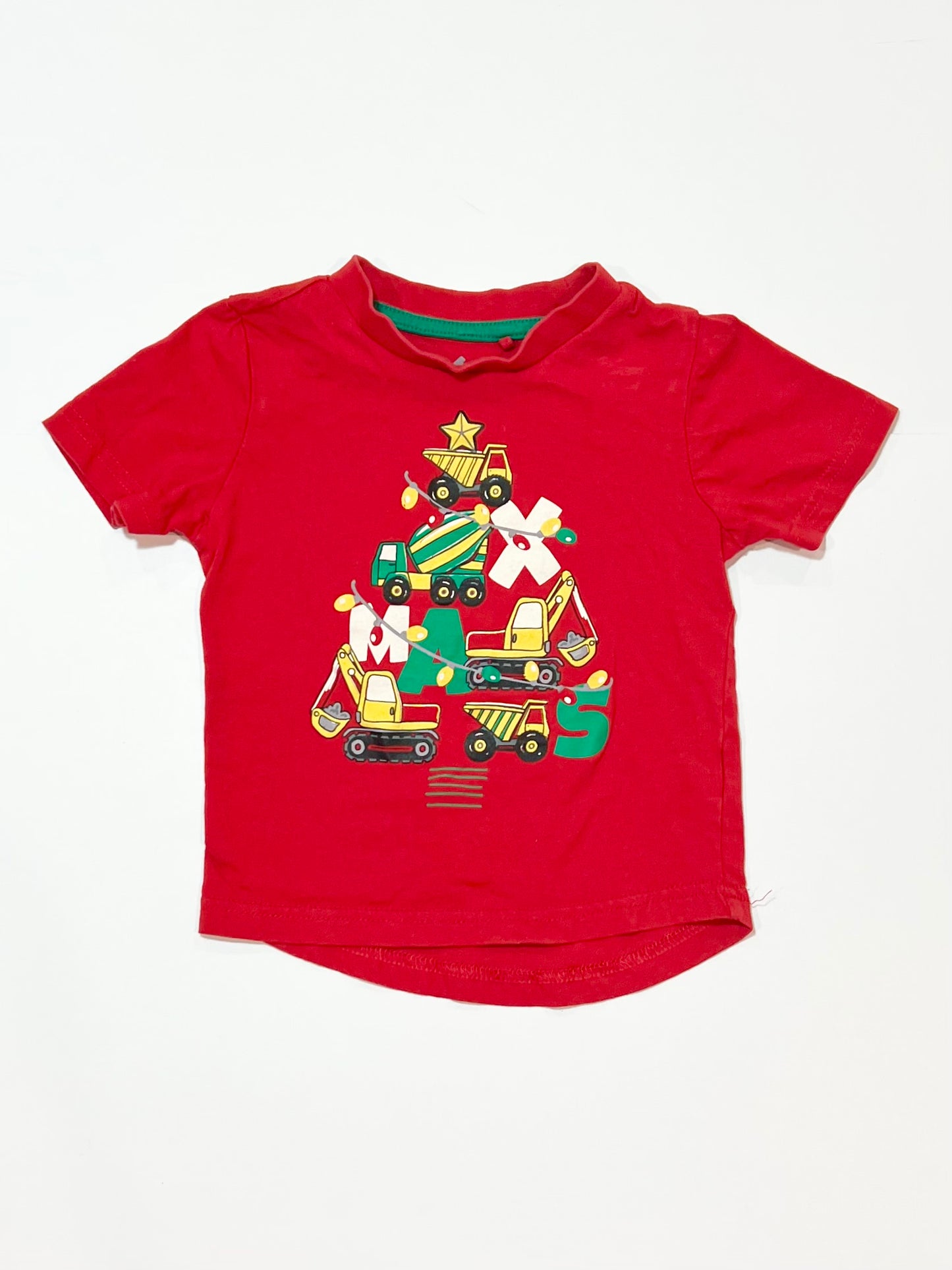 Christmas digger tee - Size 2