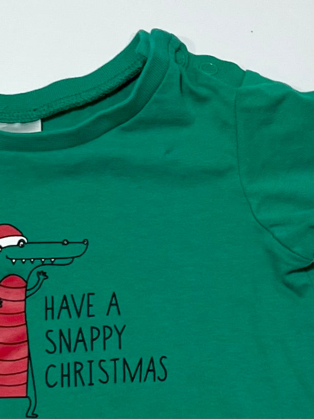 Snappy Christmas tee - Size 0