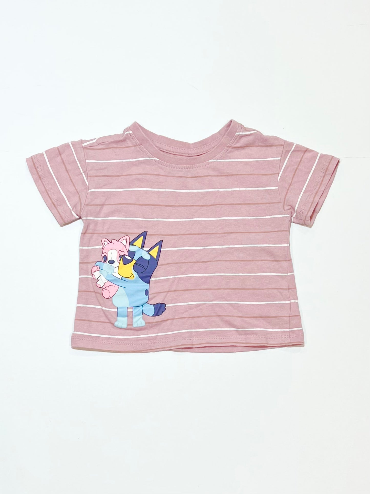 Pink striped tee - Size 2