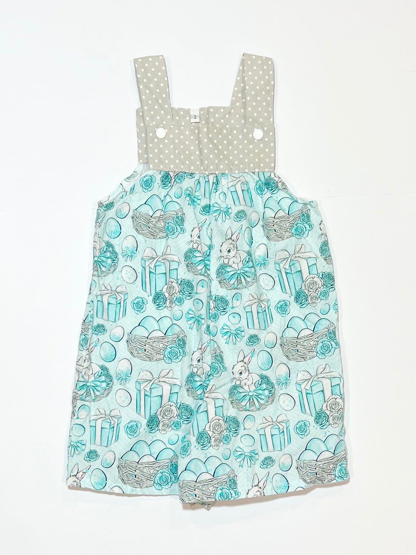 Easter bunny overalls - Size 2