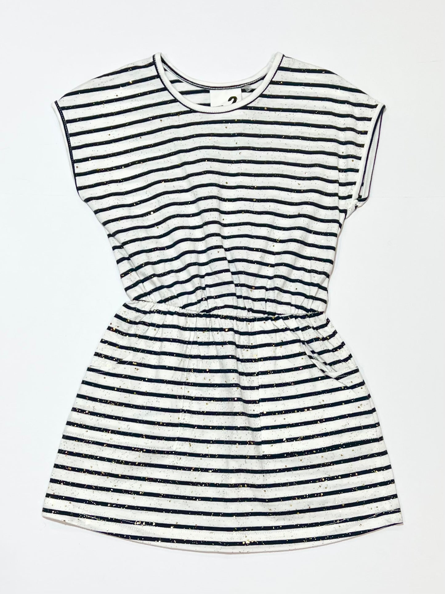 Striped sparkle dress - Size 2